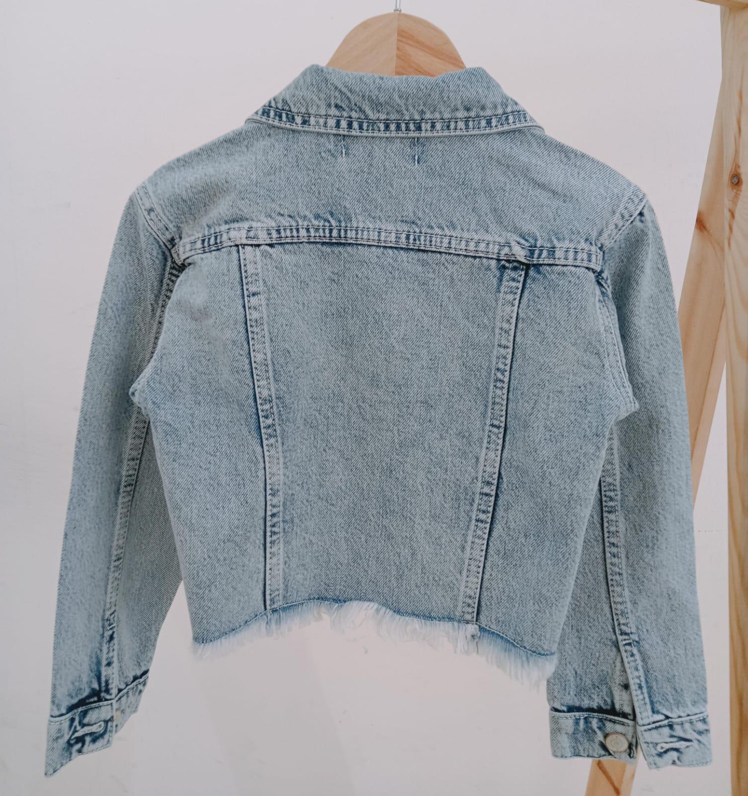 8874 Kids İncili Kot Ceket 6-7/13-14 Yaş