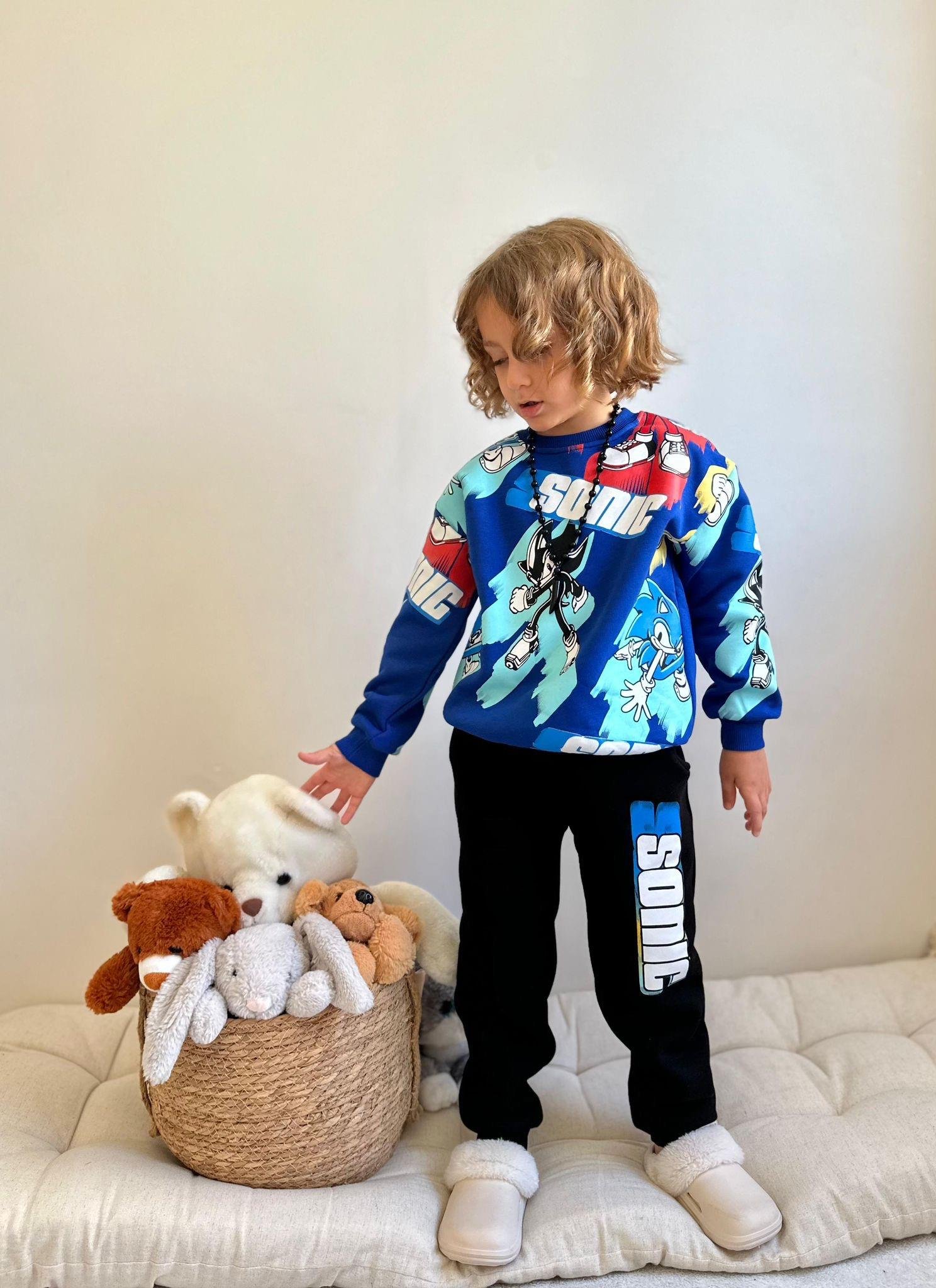 8883 Kids Mavi Sonic Takım 3-4/9-10 Yaş