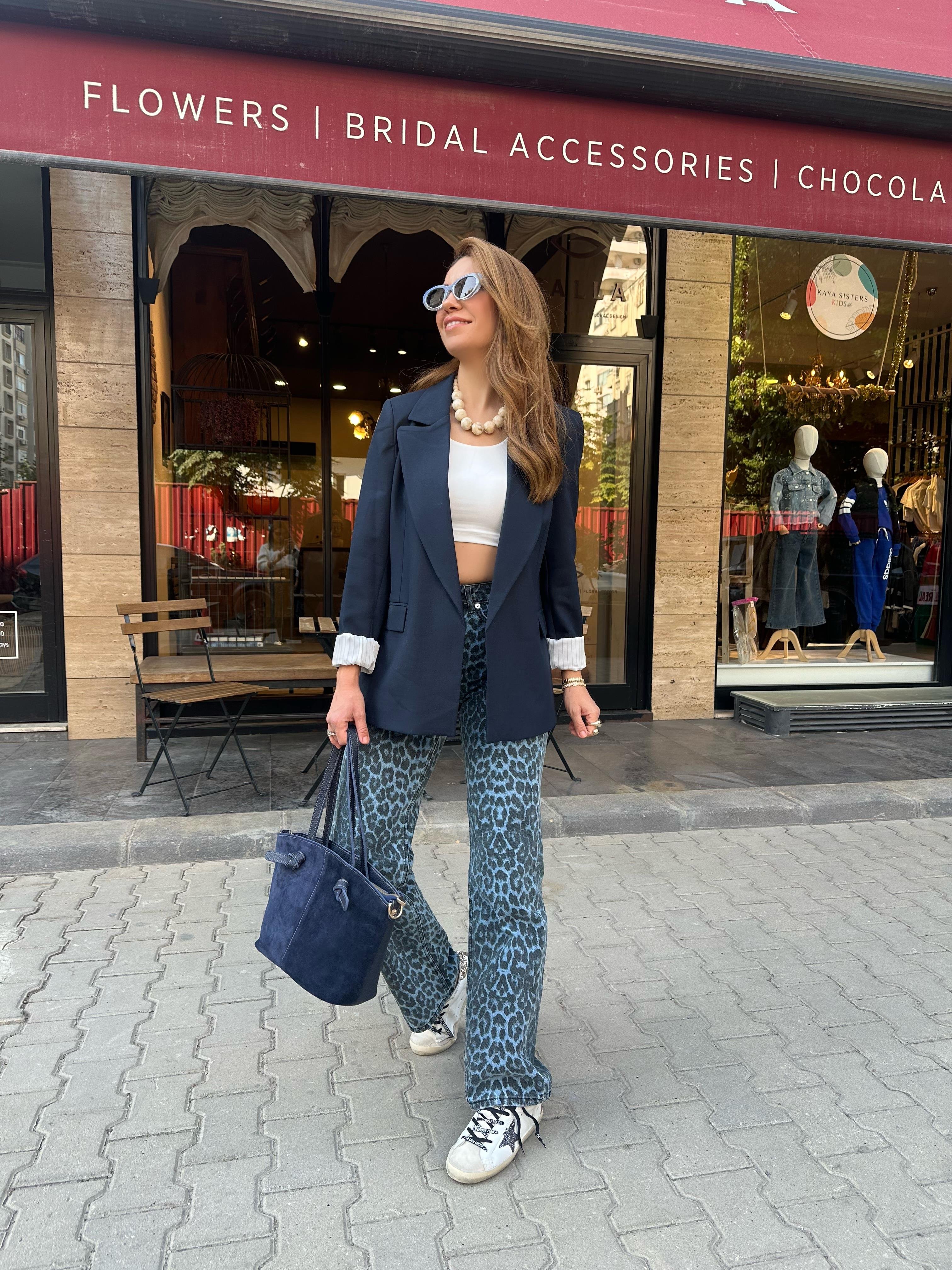 8918 Lacivert Blazer Ceket