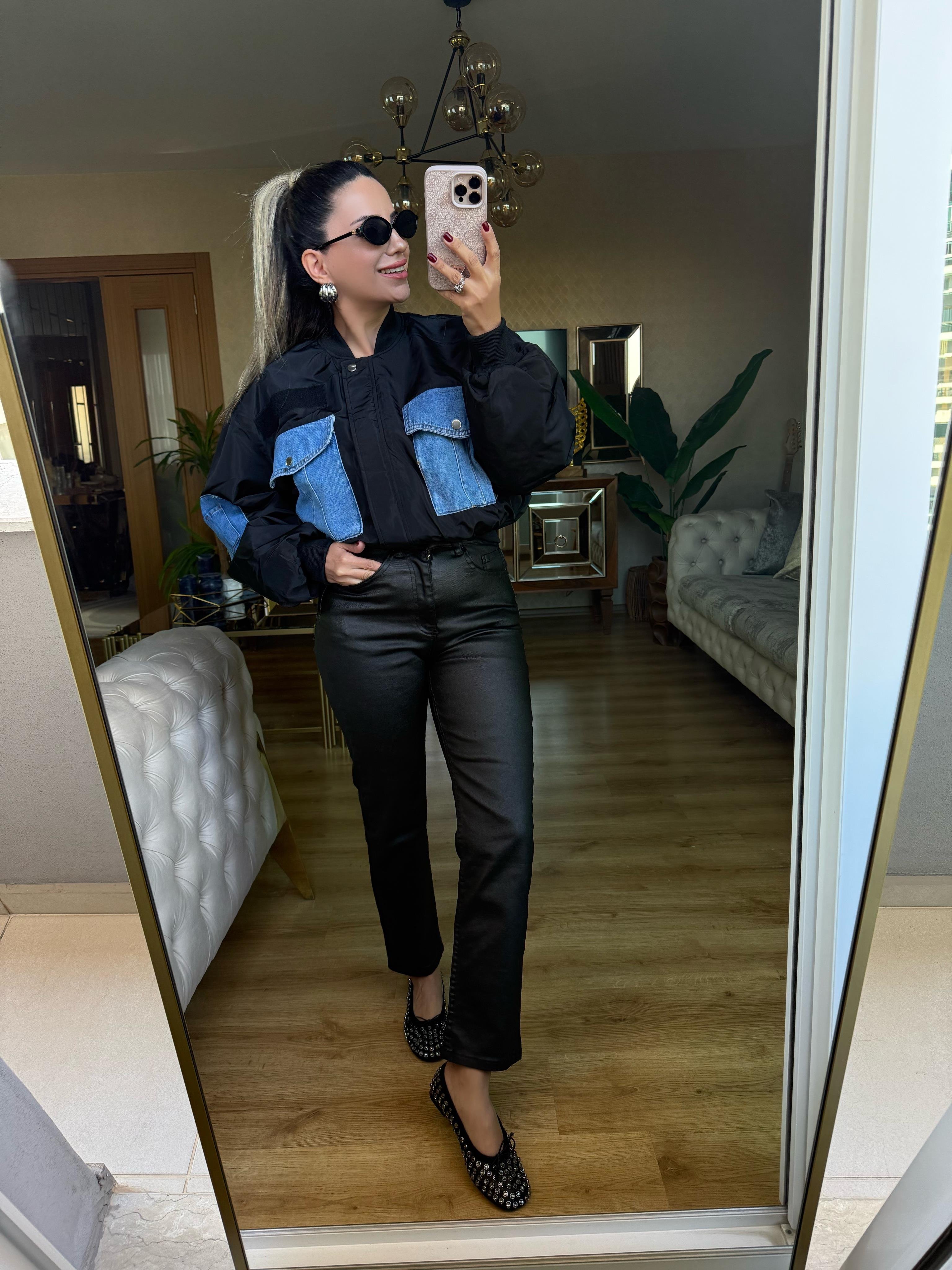 8935 Mumlu Kaplama Pantolon