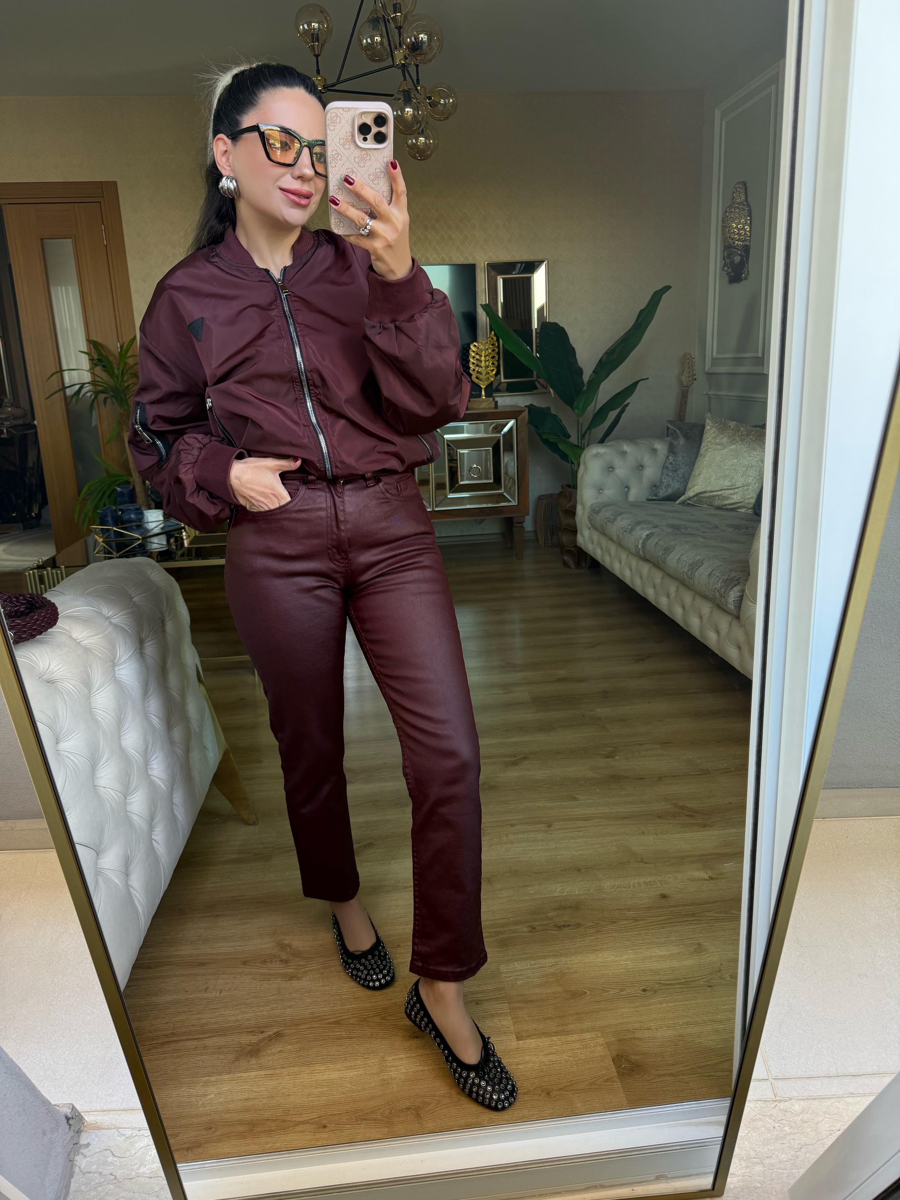 8935 Mumlu Kaplama Pantolon