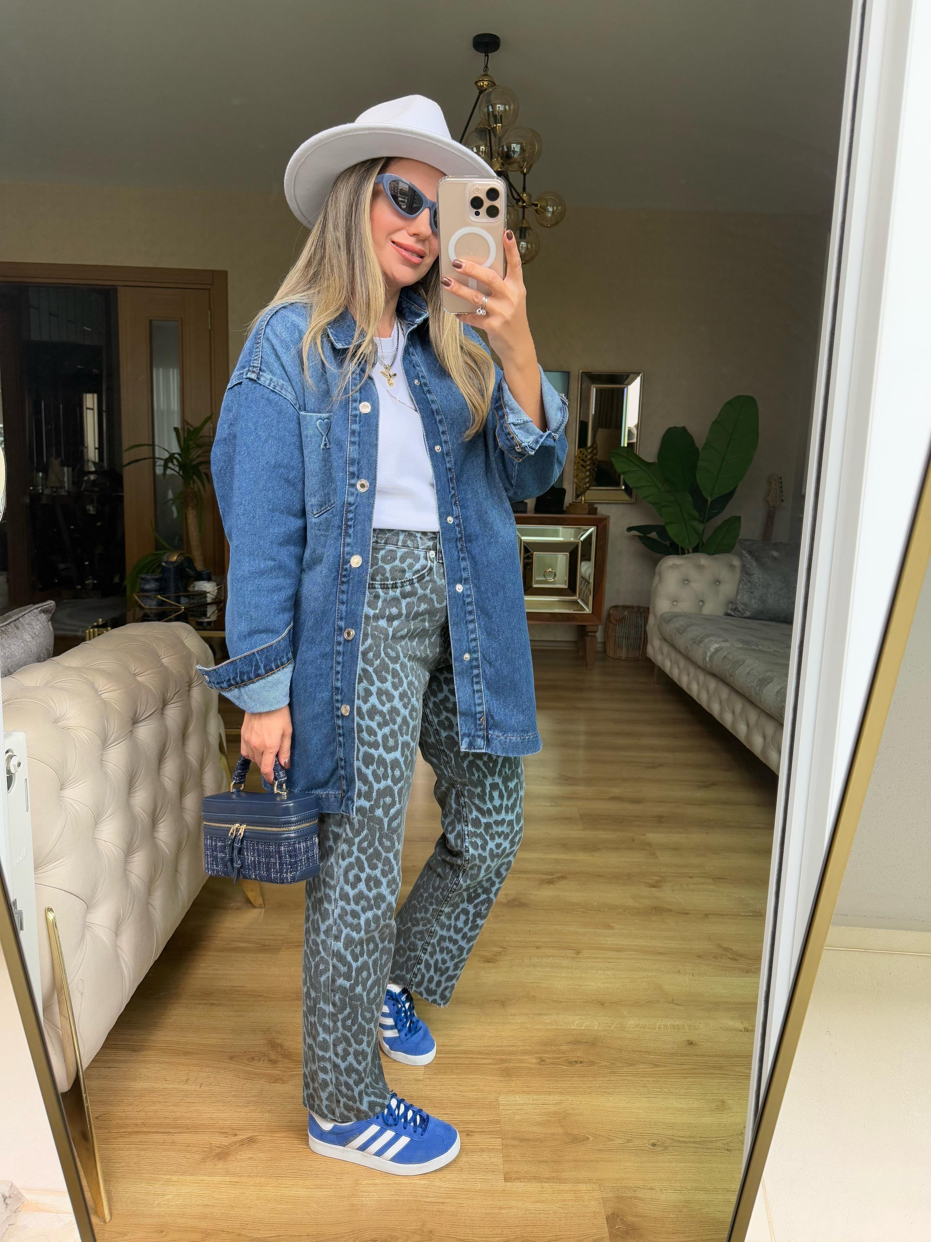 8946 Orj Marka Denim Gömlek