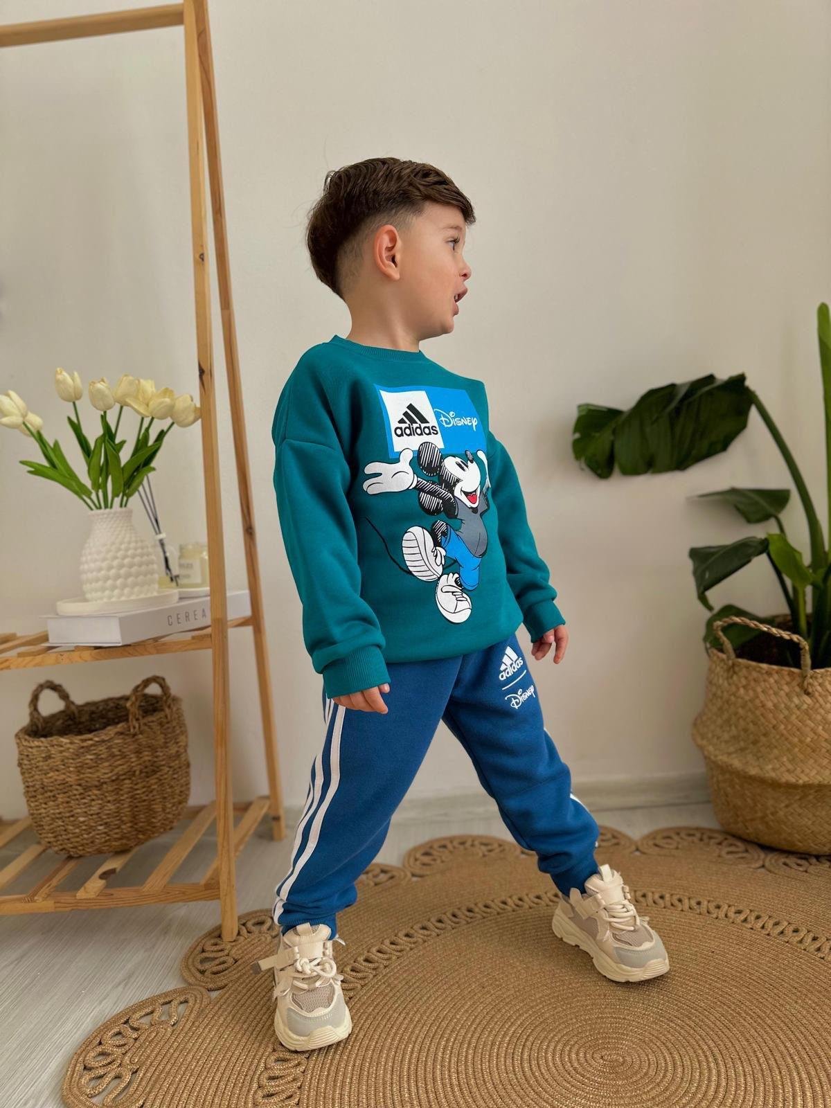 8985 Kids Üç İplik Baskılı Şardonlu Takım 3-4/9-10 Yaş