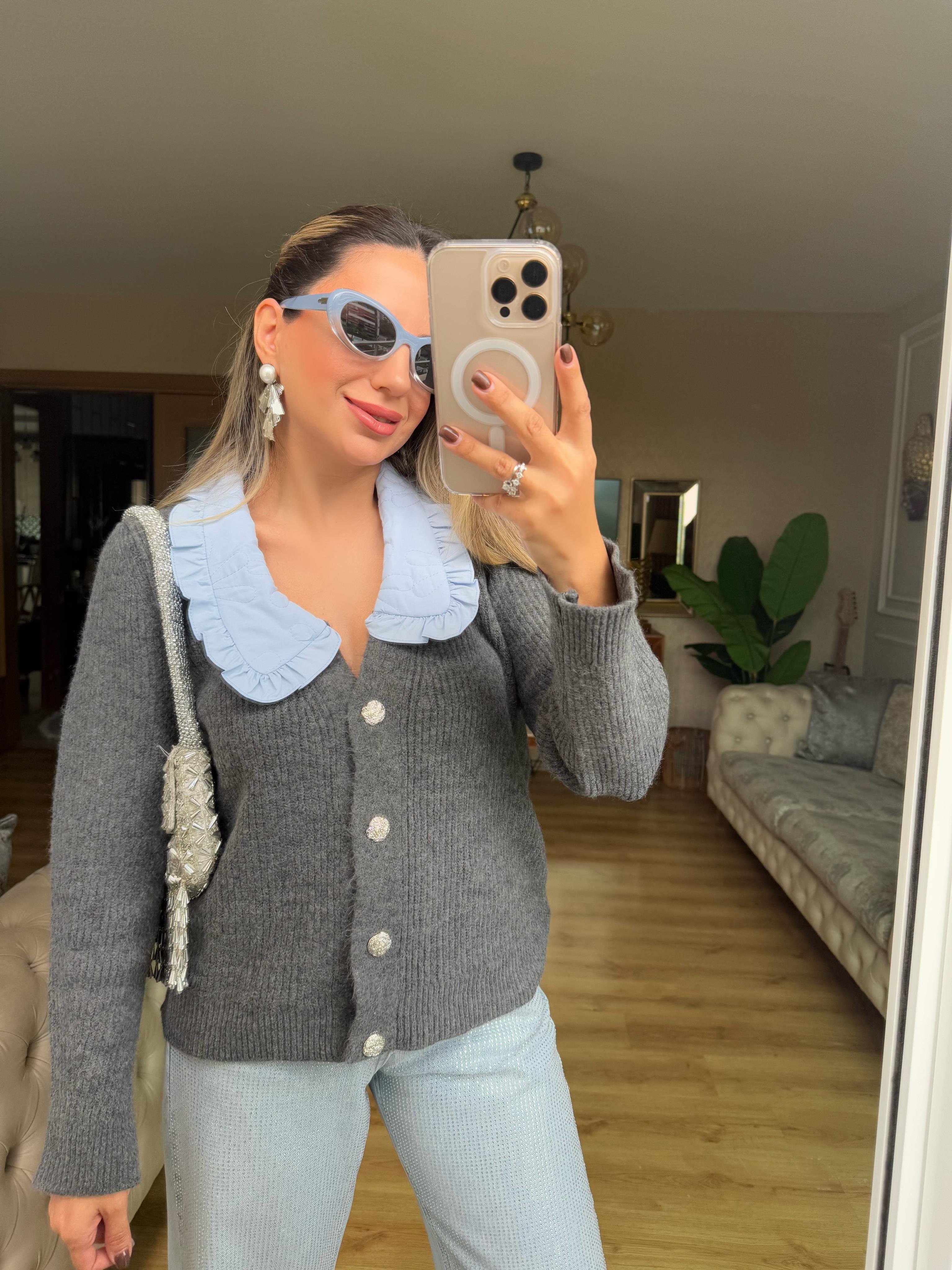 8989 Bebe Yaka Hırka
