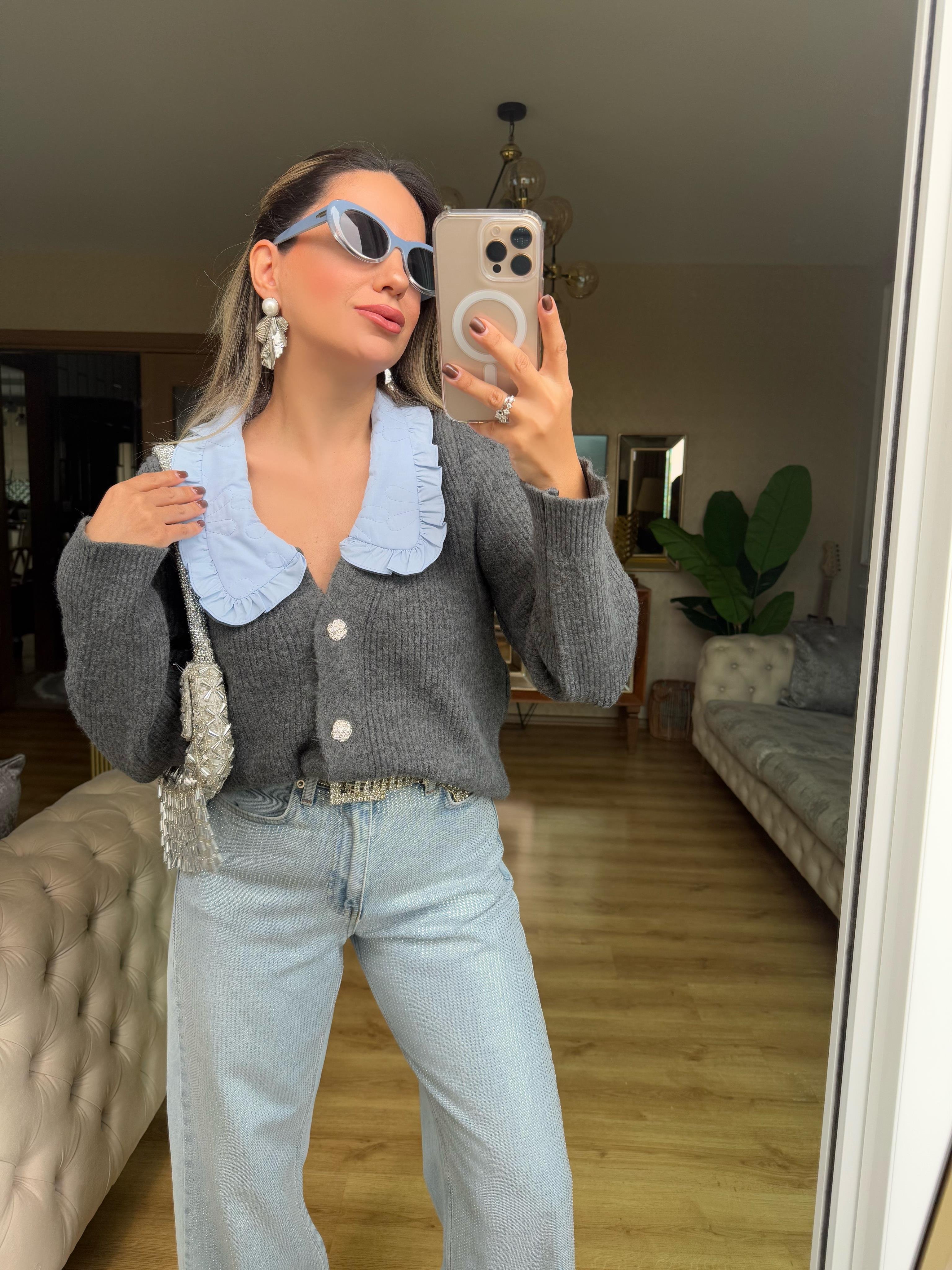 8989 Bebe Yaka Hırka