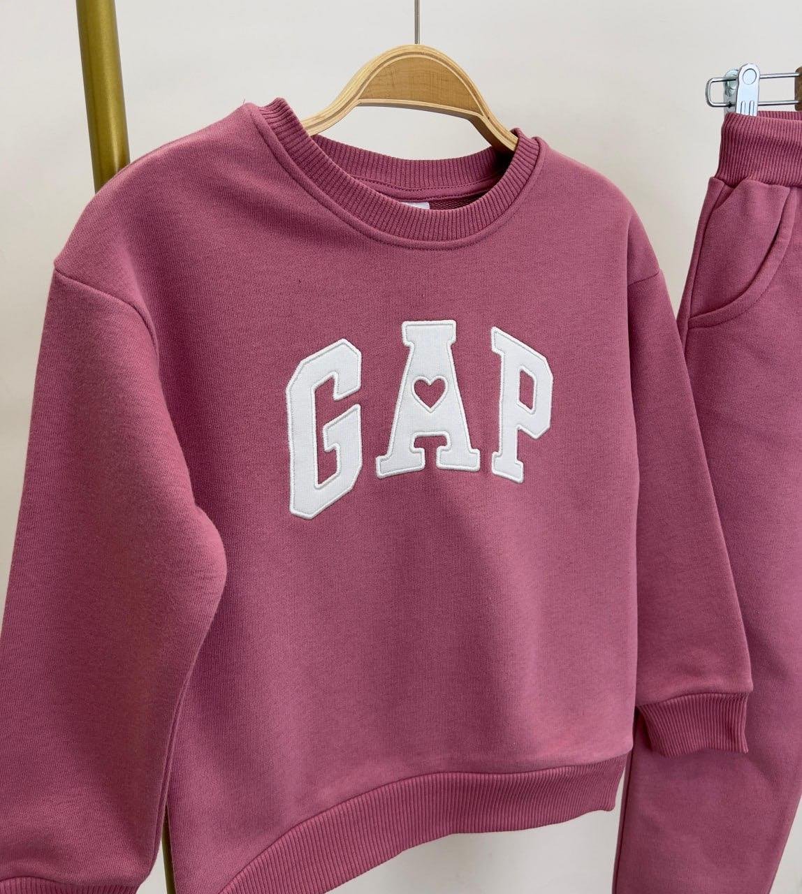 9141 Kids Gap Beyaz Baskılı Takım 4-5/11-12 Yaş