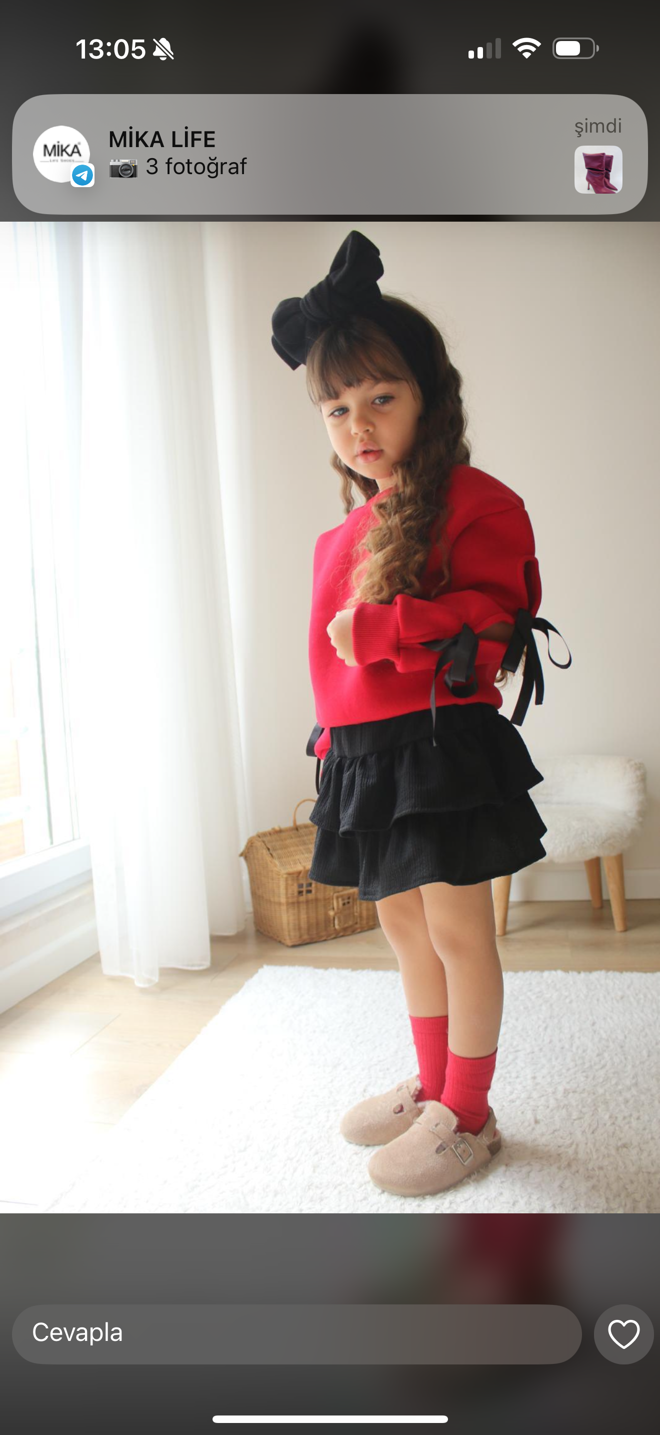 9155 Kids Kolları Fiyonk Detaylı Takım 3-4 / 9-10 Yaş