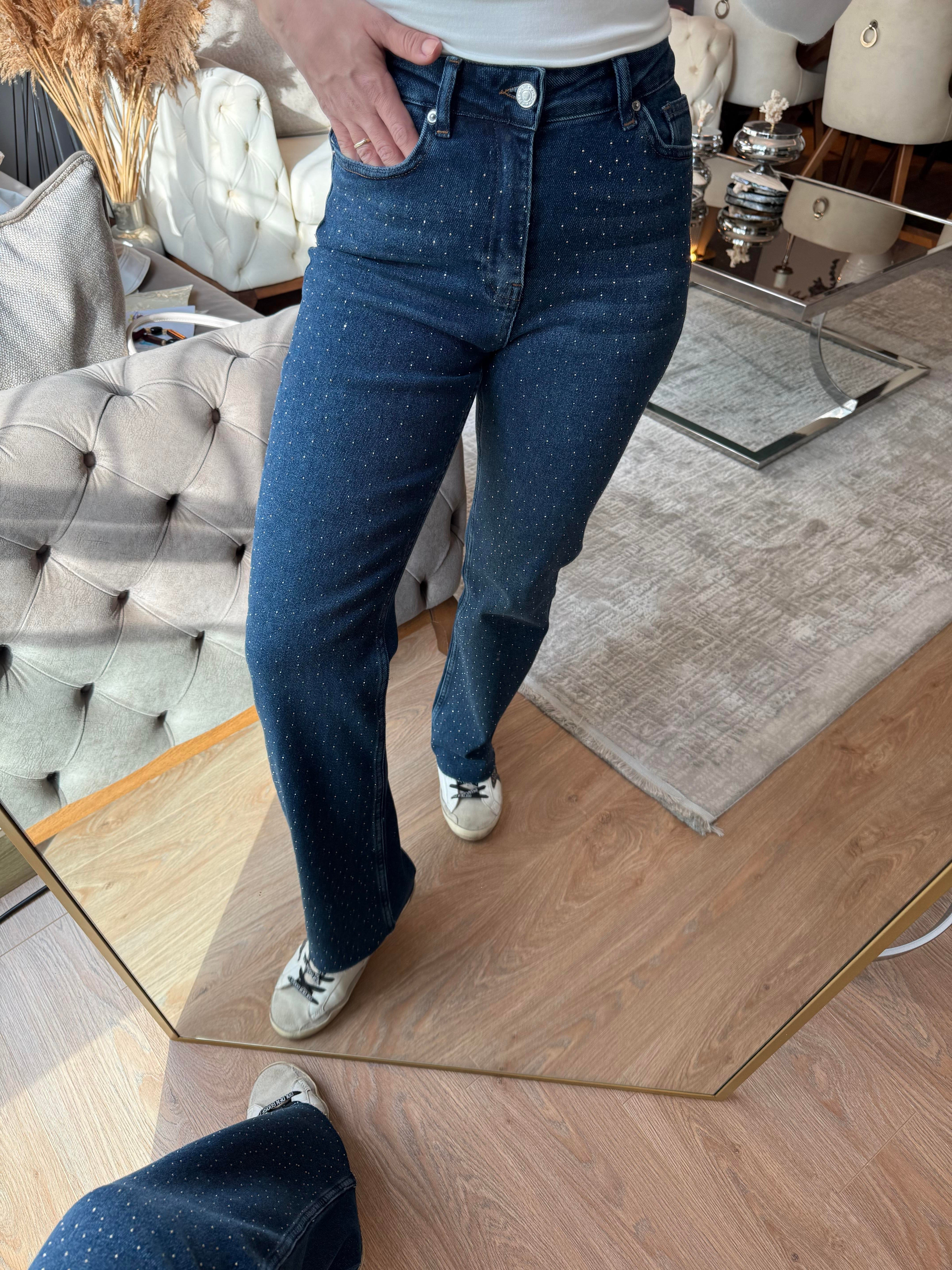 9212 Yeni Sezon Taşlı Jean