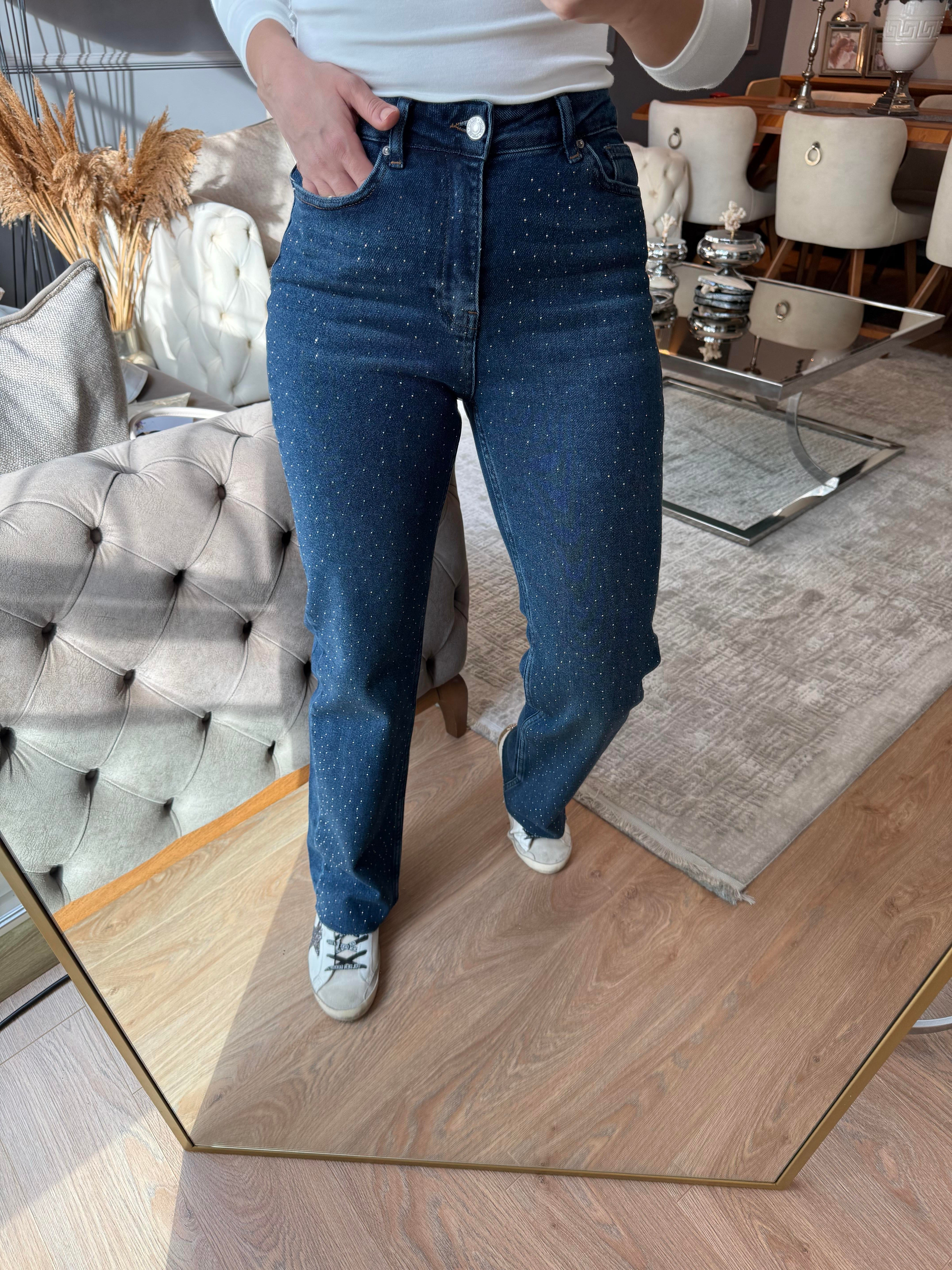 9212 Yeni Sezon Taşlı Jean