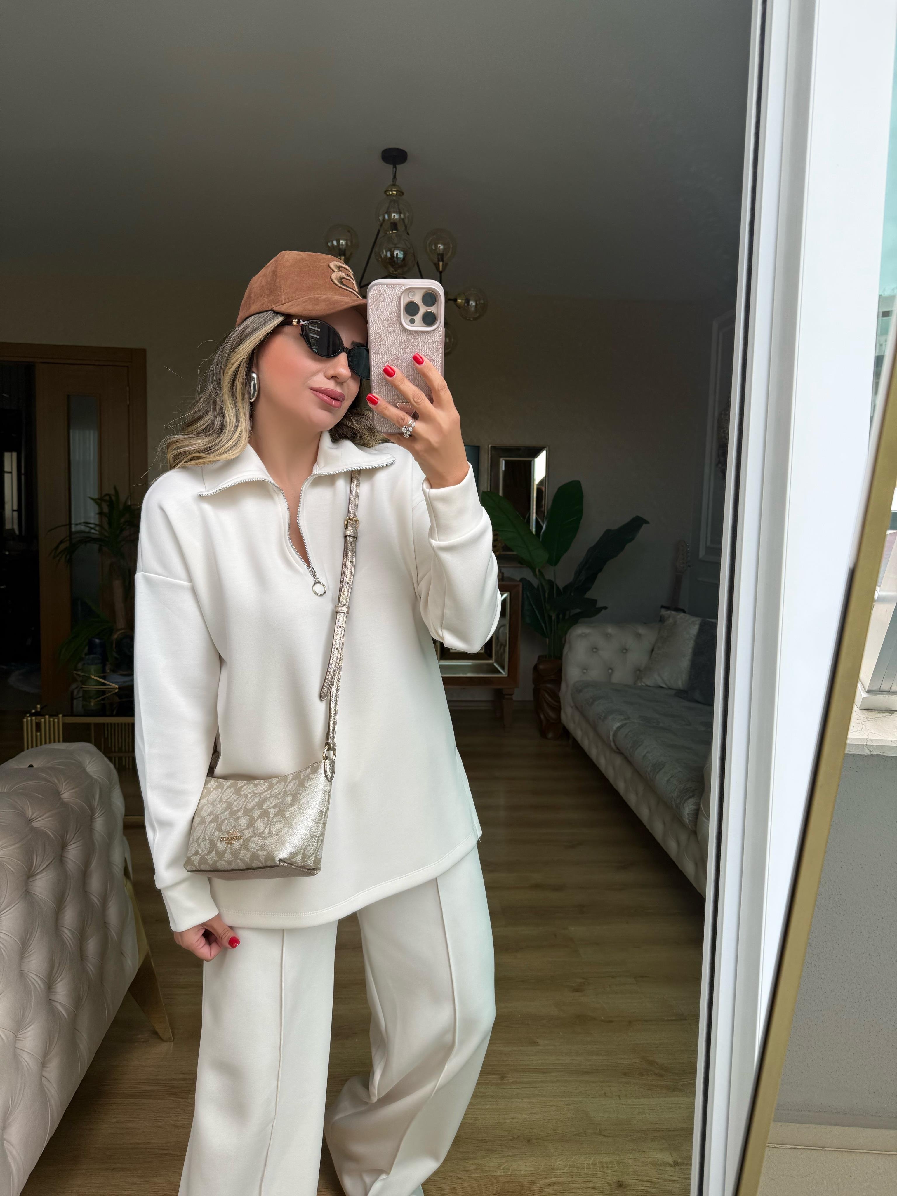 9267 Fermuarlı Modal Orj Marka Takım