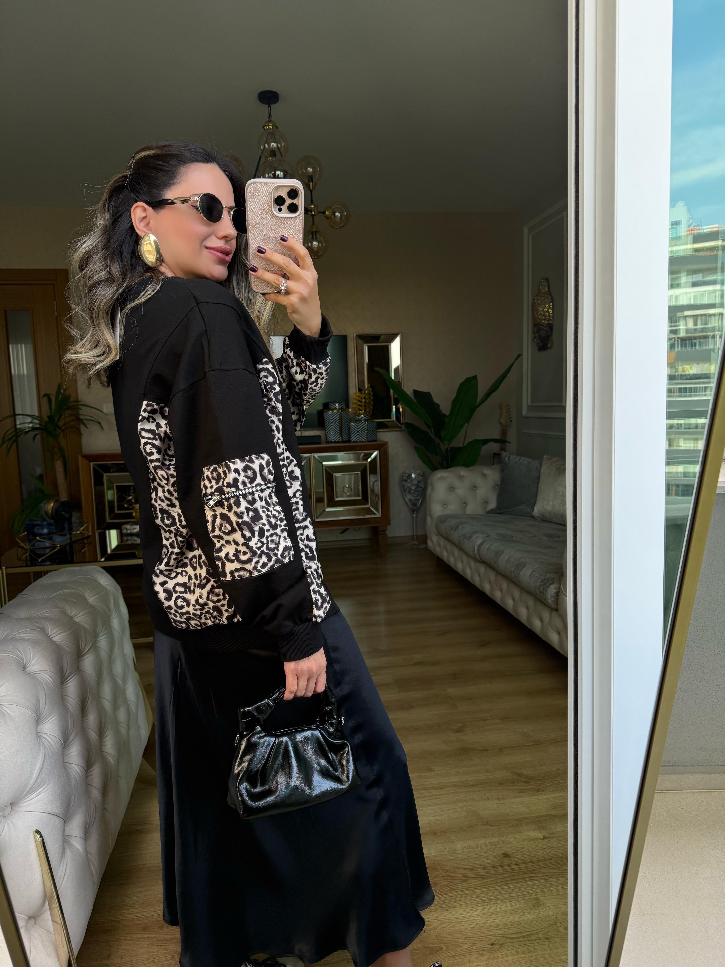 9270 Leopar Garnili Sweatshirt