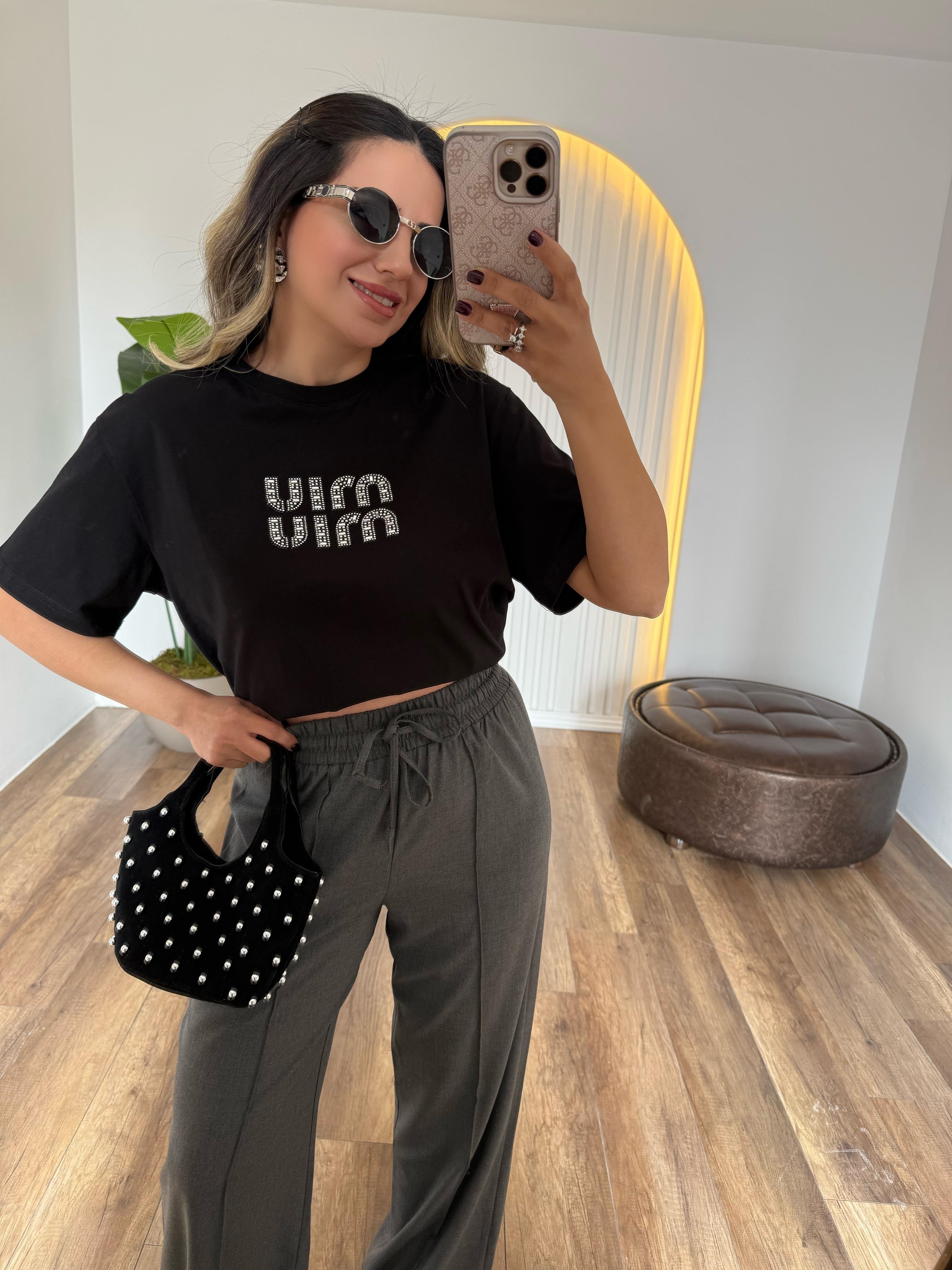 9305 Taşlı Orj Marka Mi. Tshirt