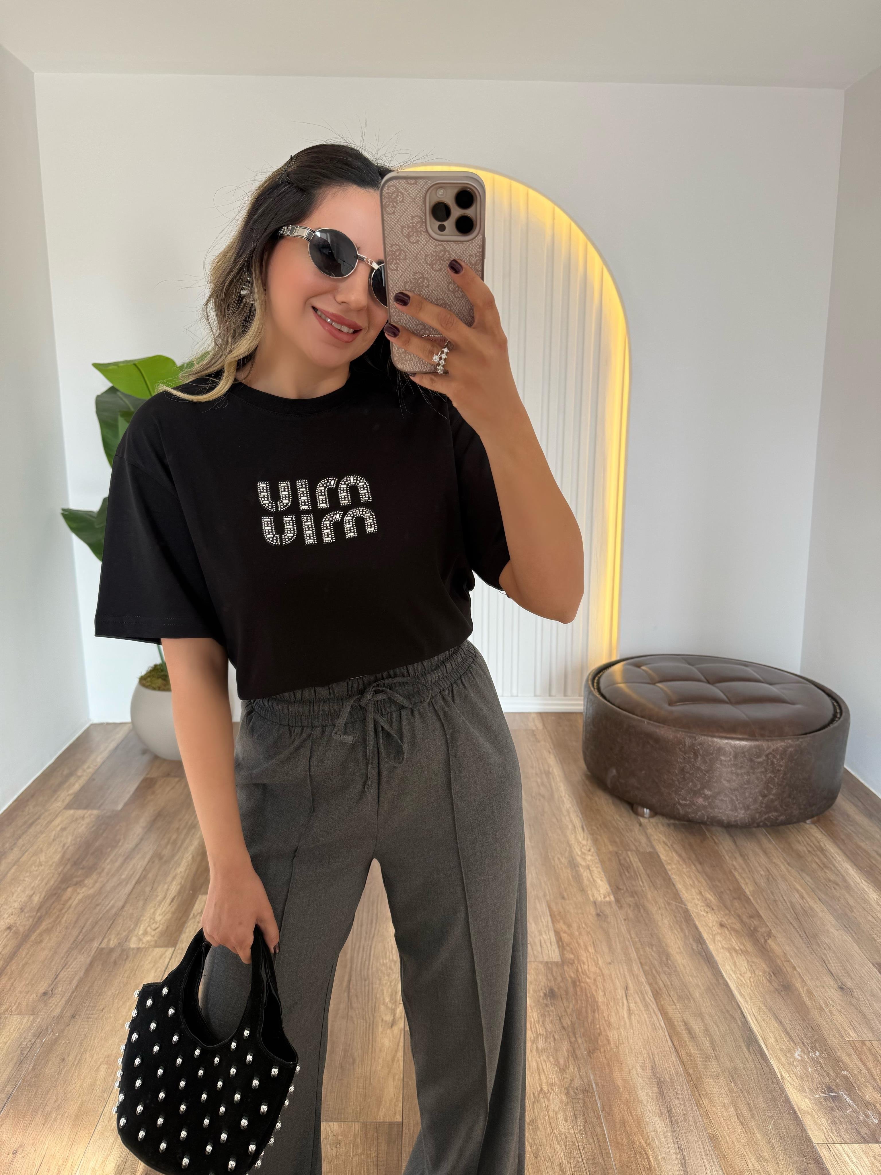 9305 Taşlı Orj Marka Mi. Tshirt