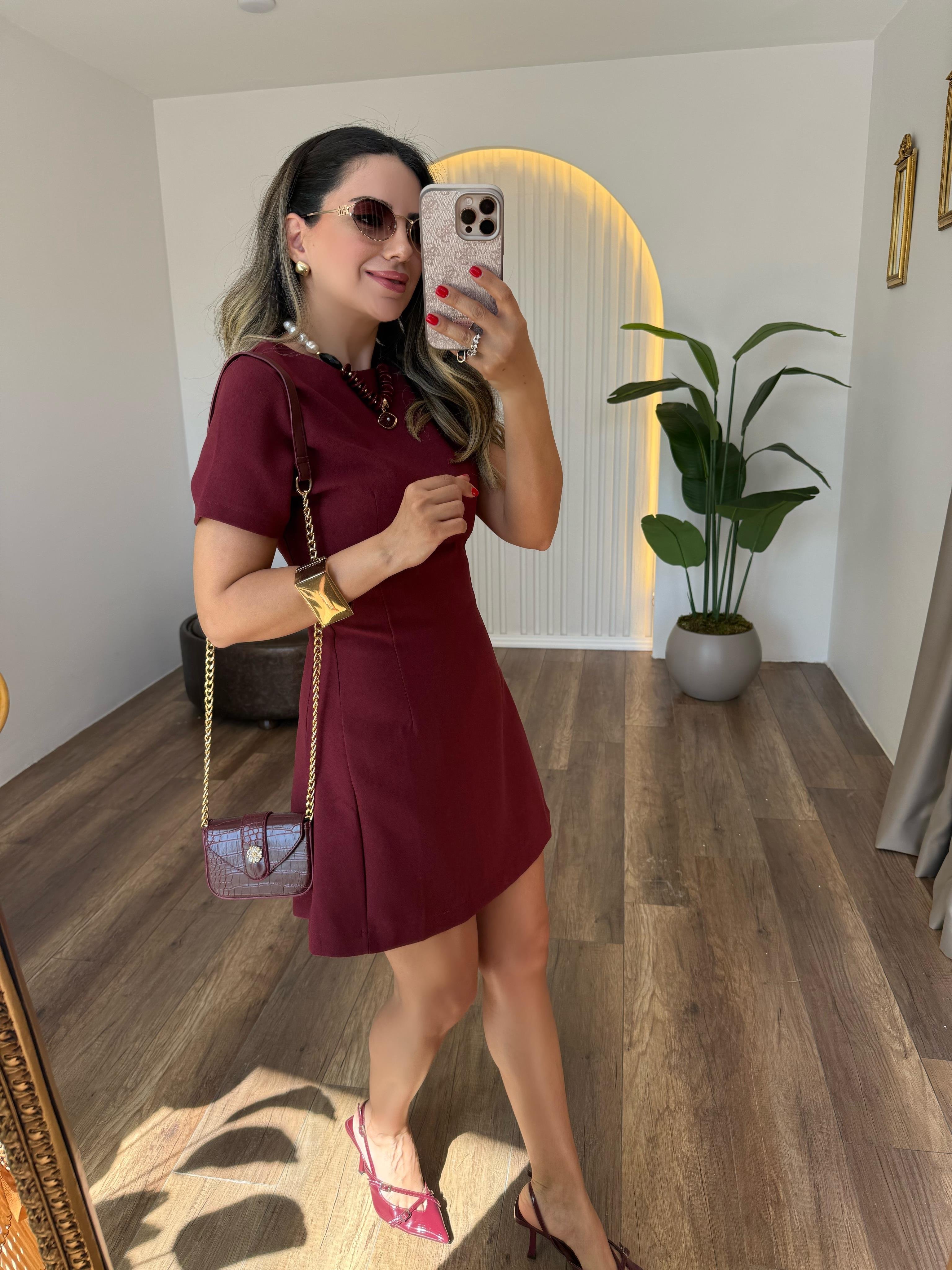 9372 Yarım Kol Orj Marka Elbise