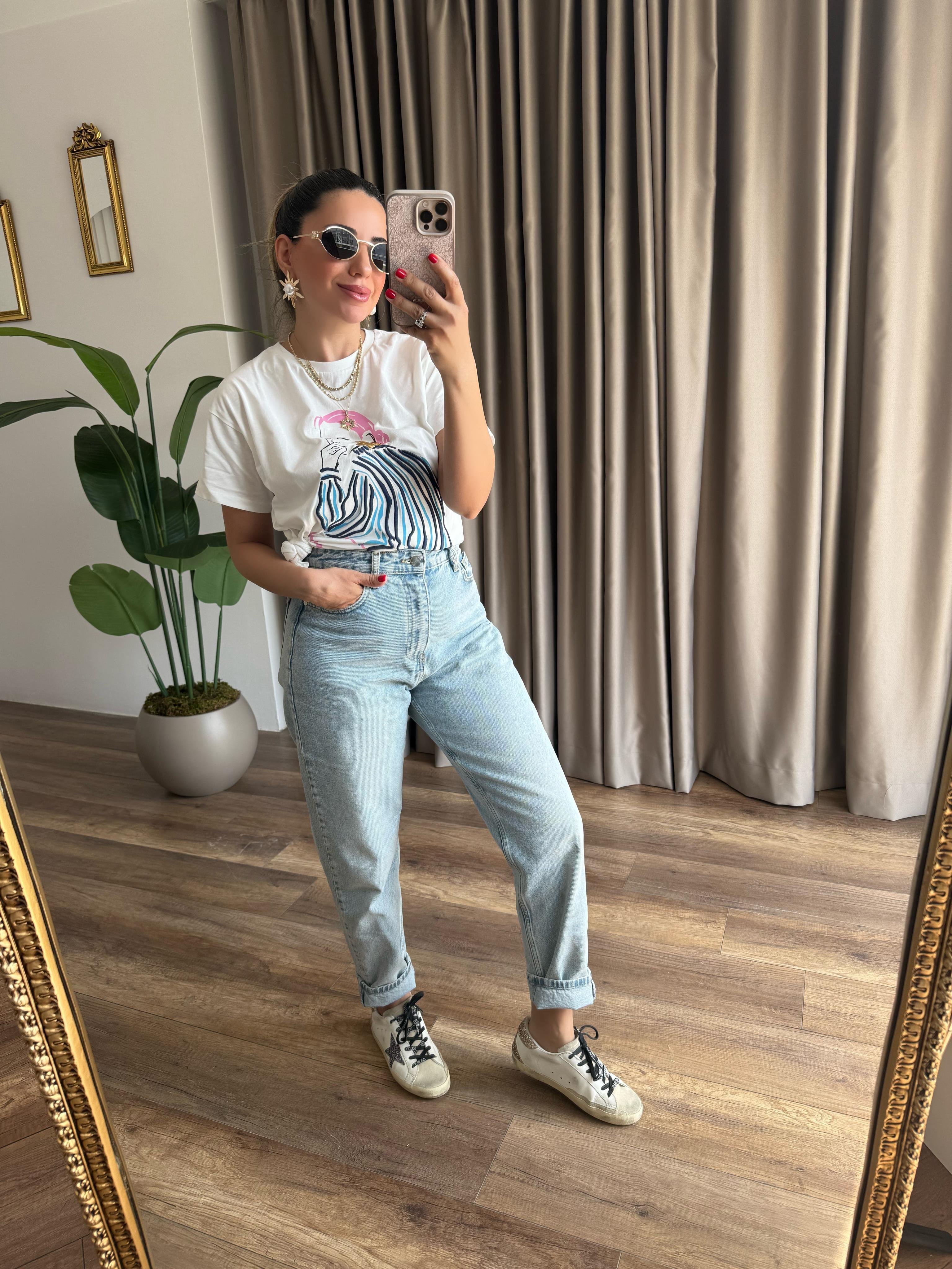 9453 Açık Renk Mom Jean