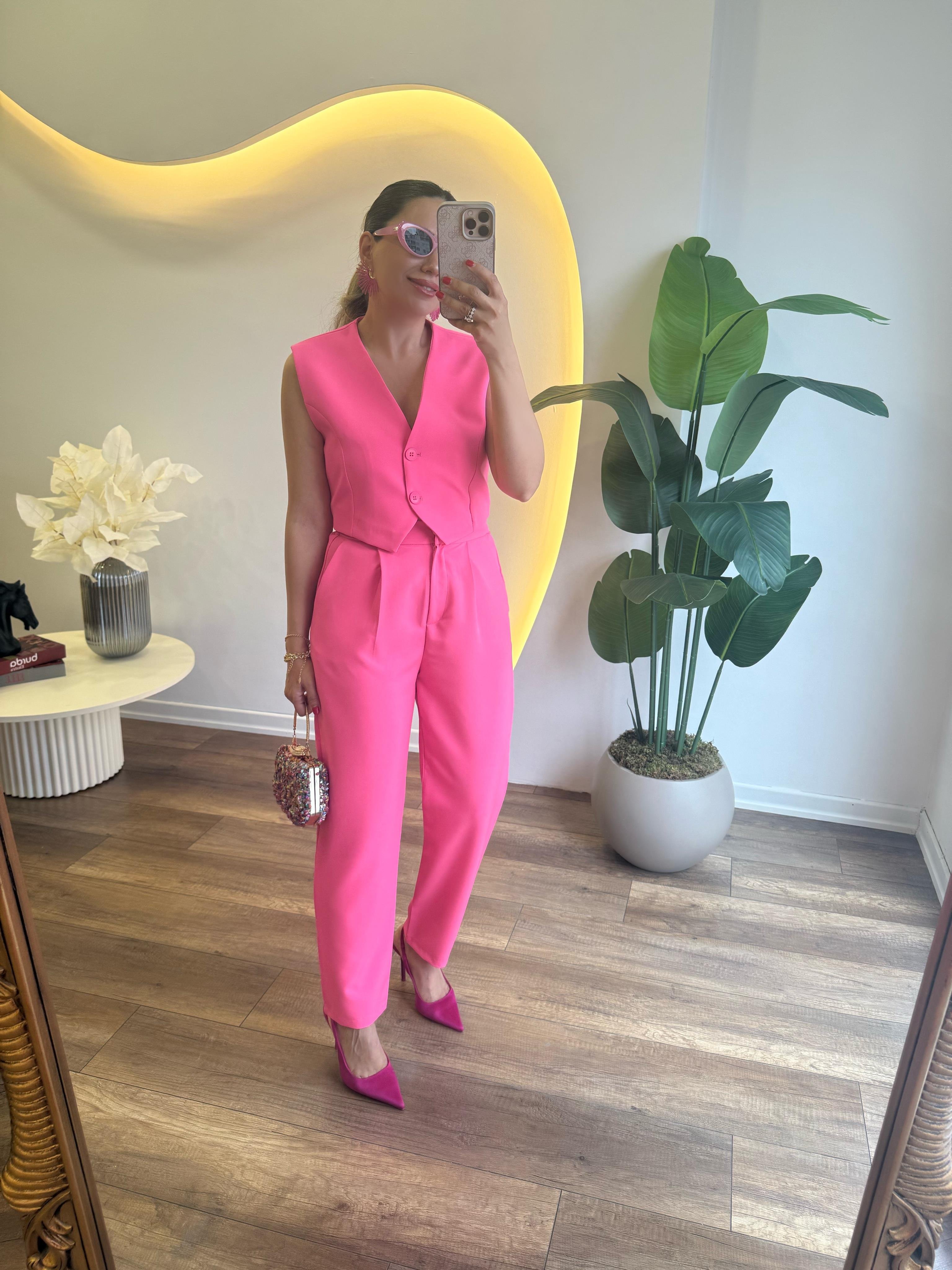 9459 Arka Beli Lastikli Pantolon