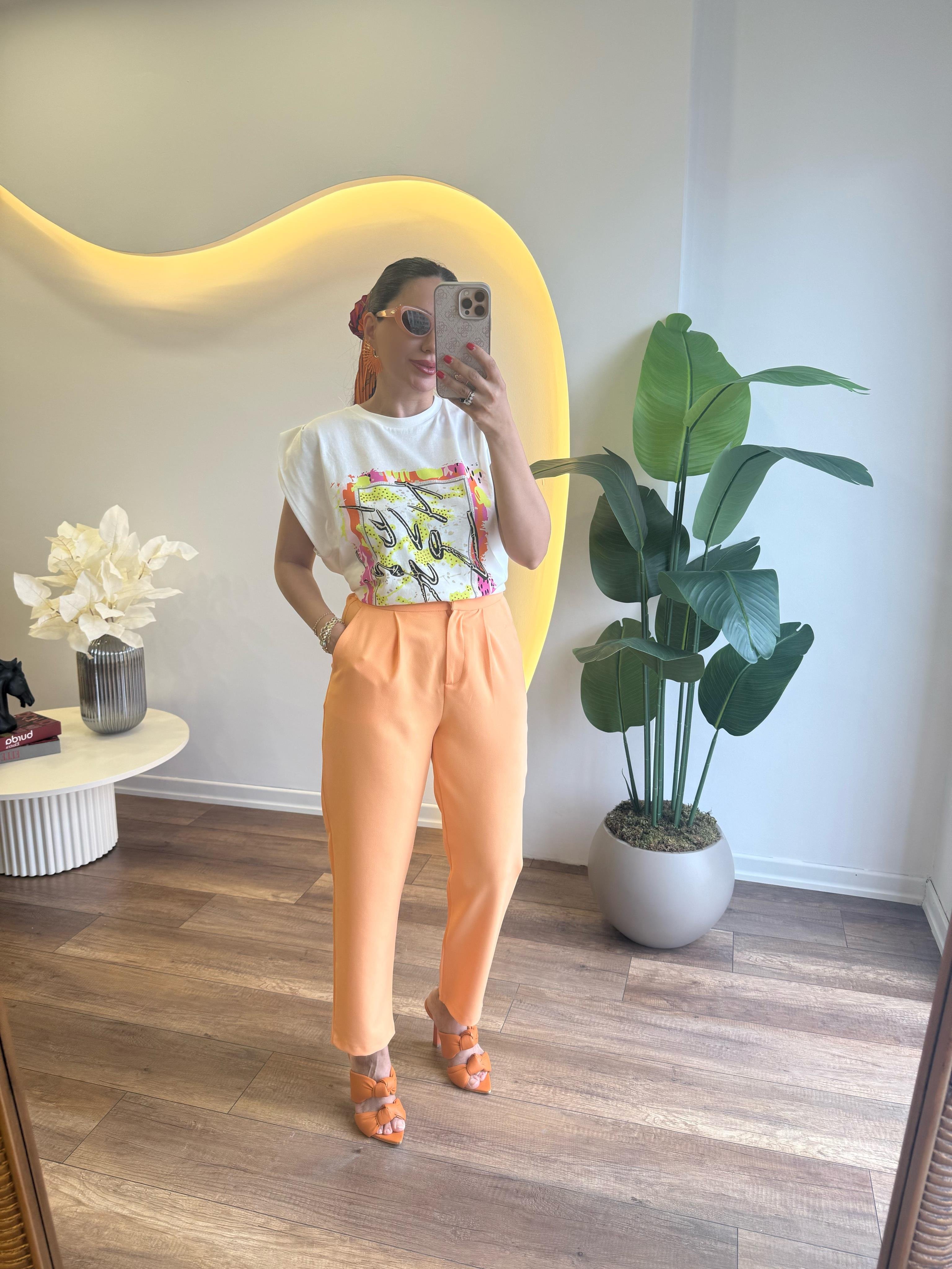 9459 Arka Beli Lastikli Pantolon