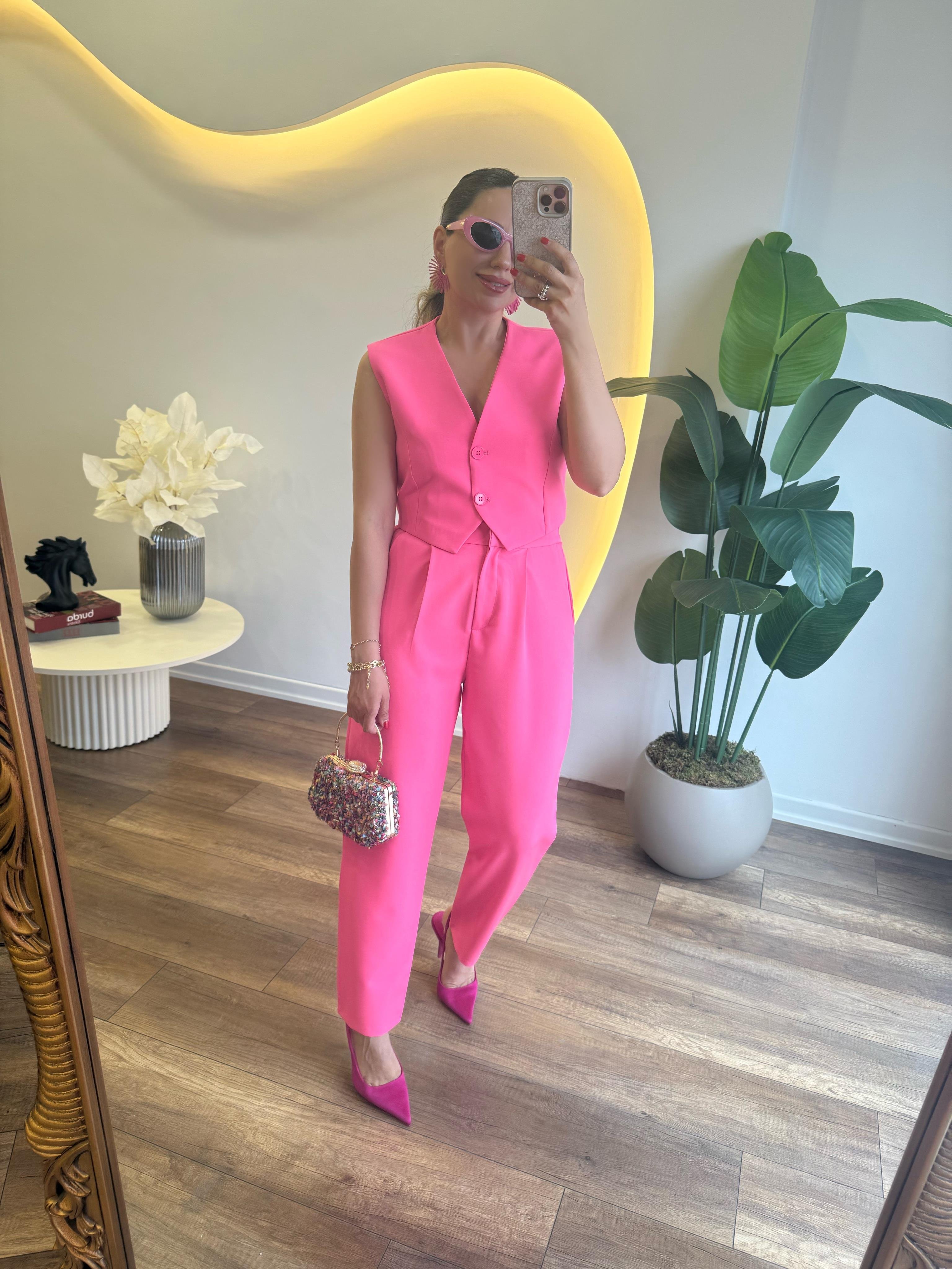 9459 Arka Beli Lastikli Pantolon