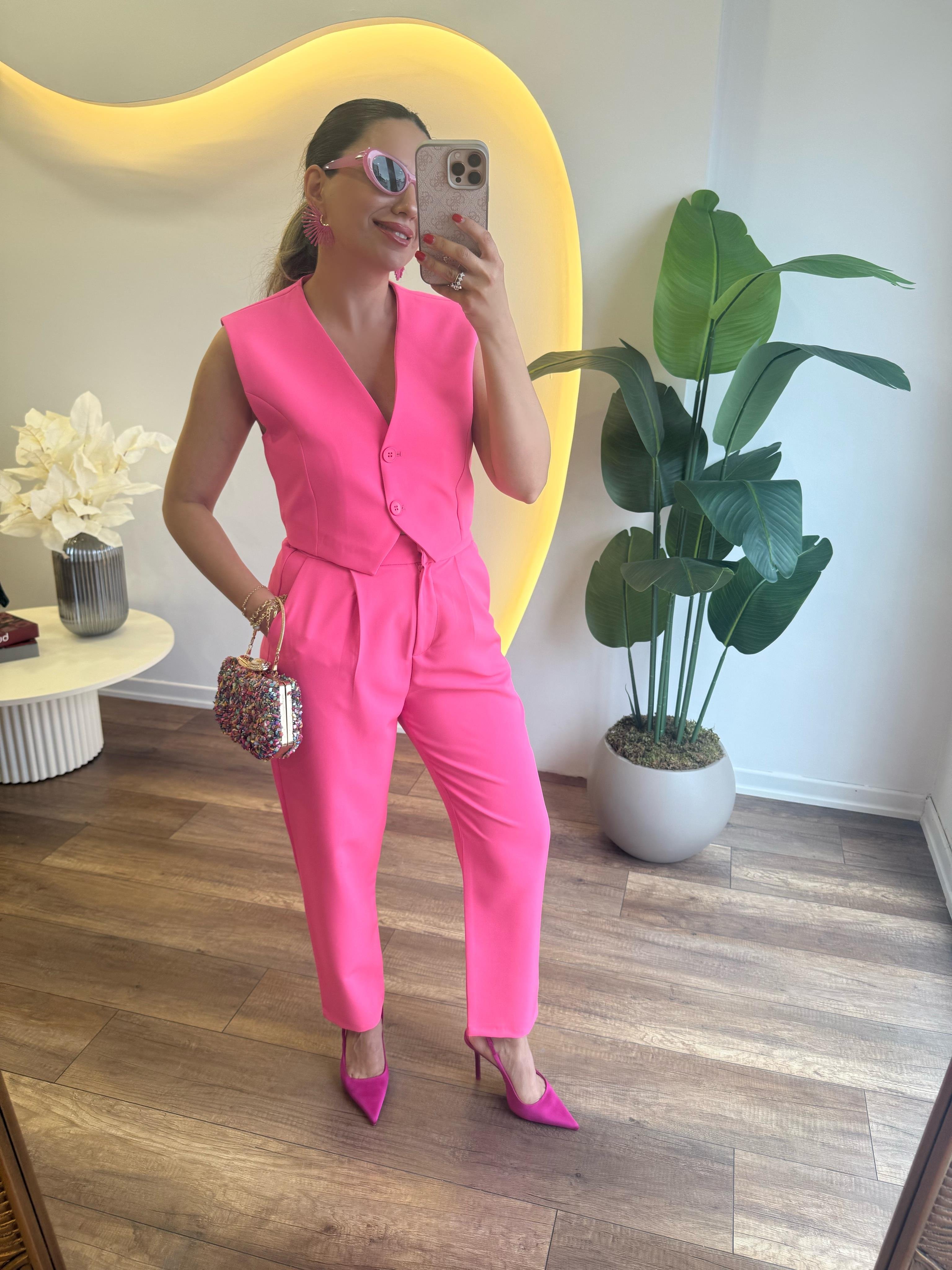 9459 Arka Beli Lastikli Pantolon