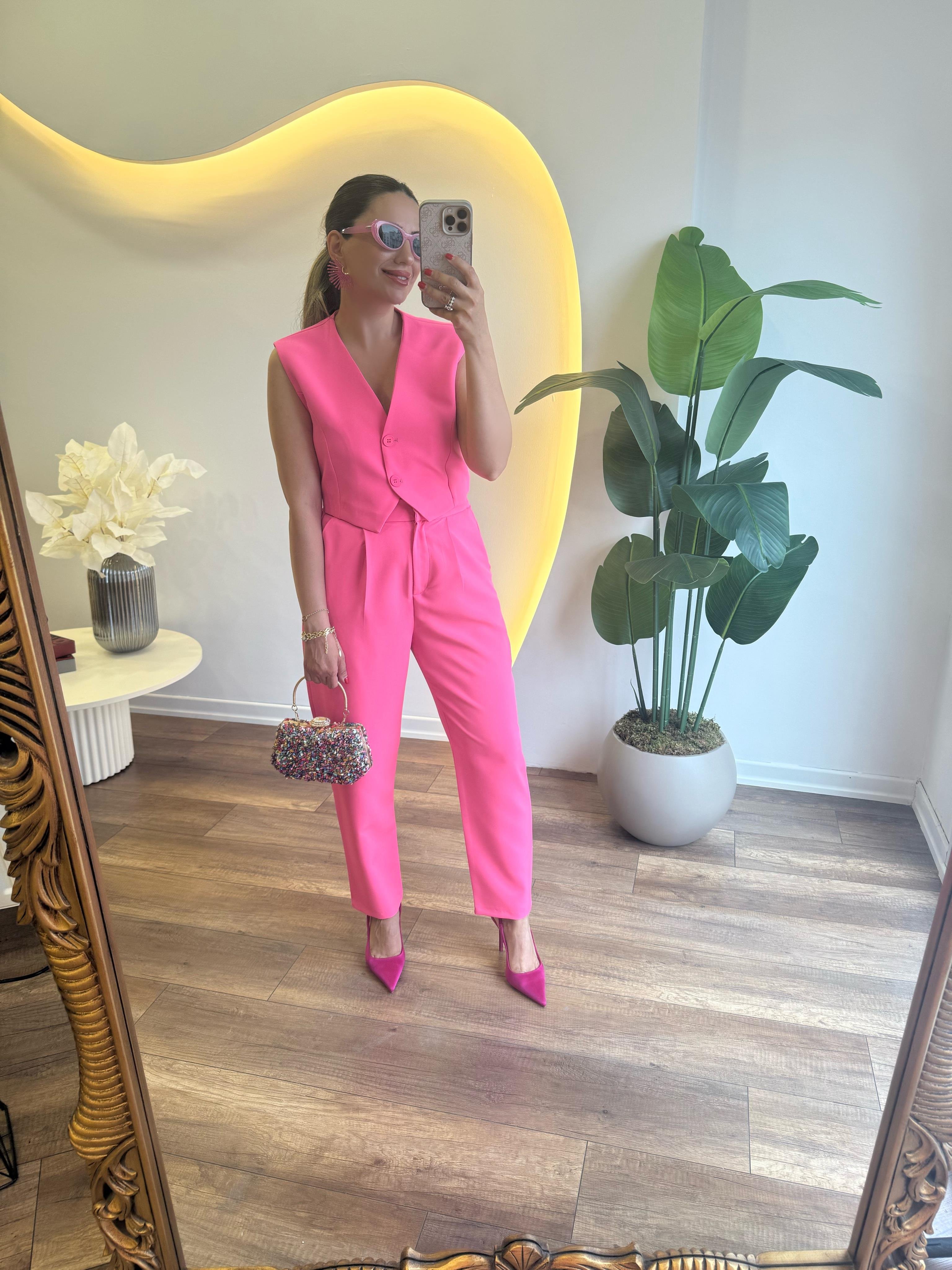 9459 Arka Beli Lastikli Pantolon