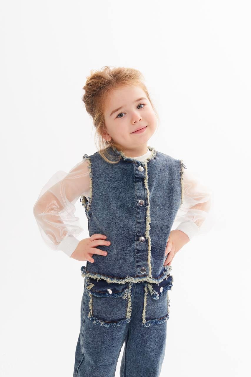 9467 Kids Püsküllü 3 Lü Kot Takım 2-3/7-8 Yaş