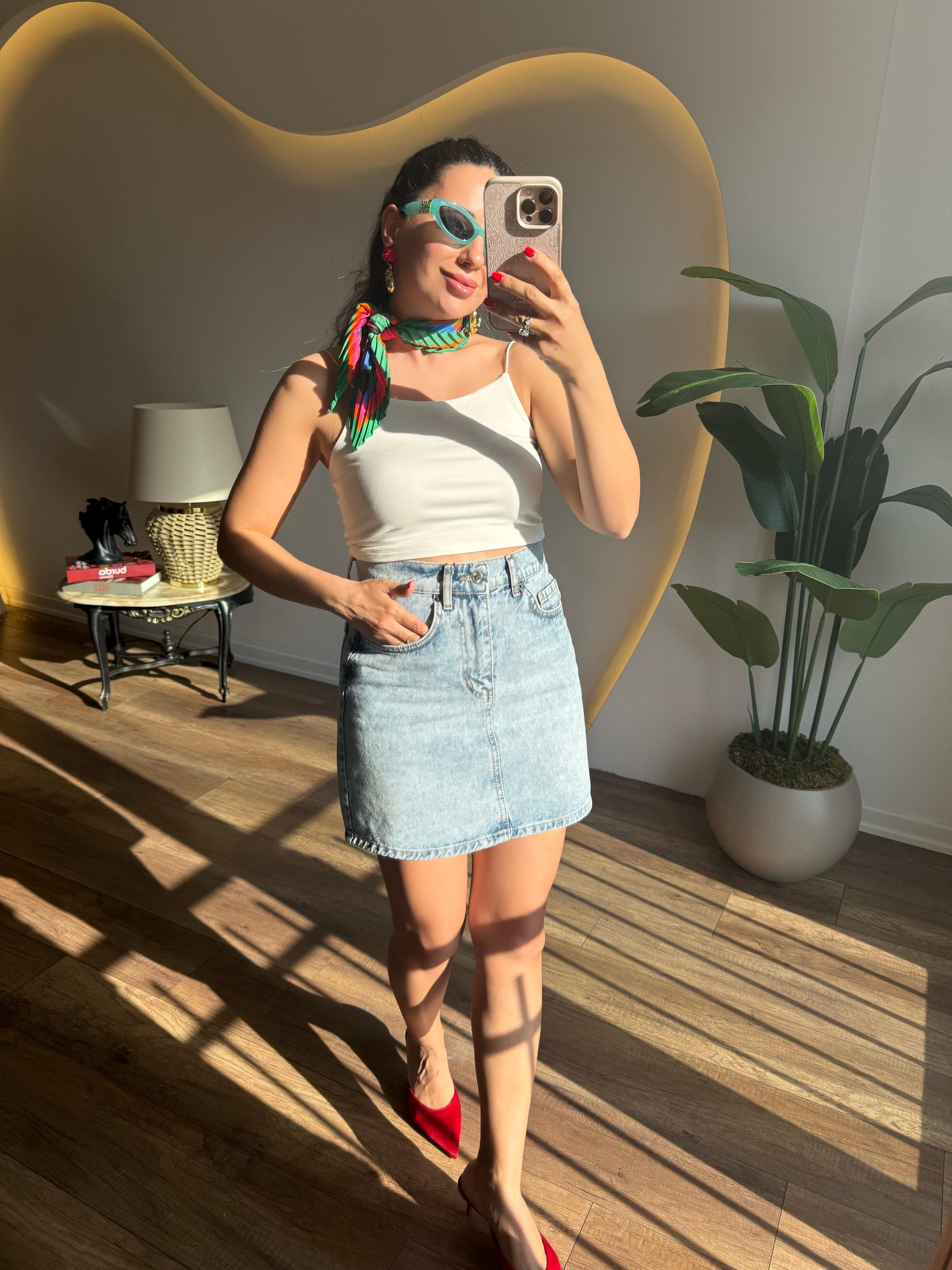 9491 Diz Üstü Kot Etek