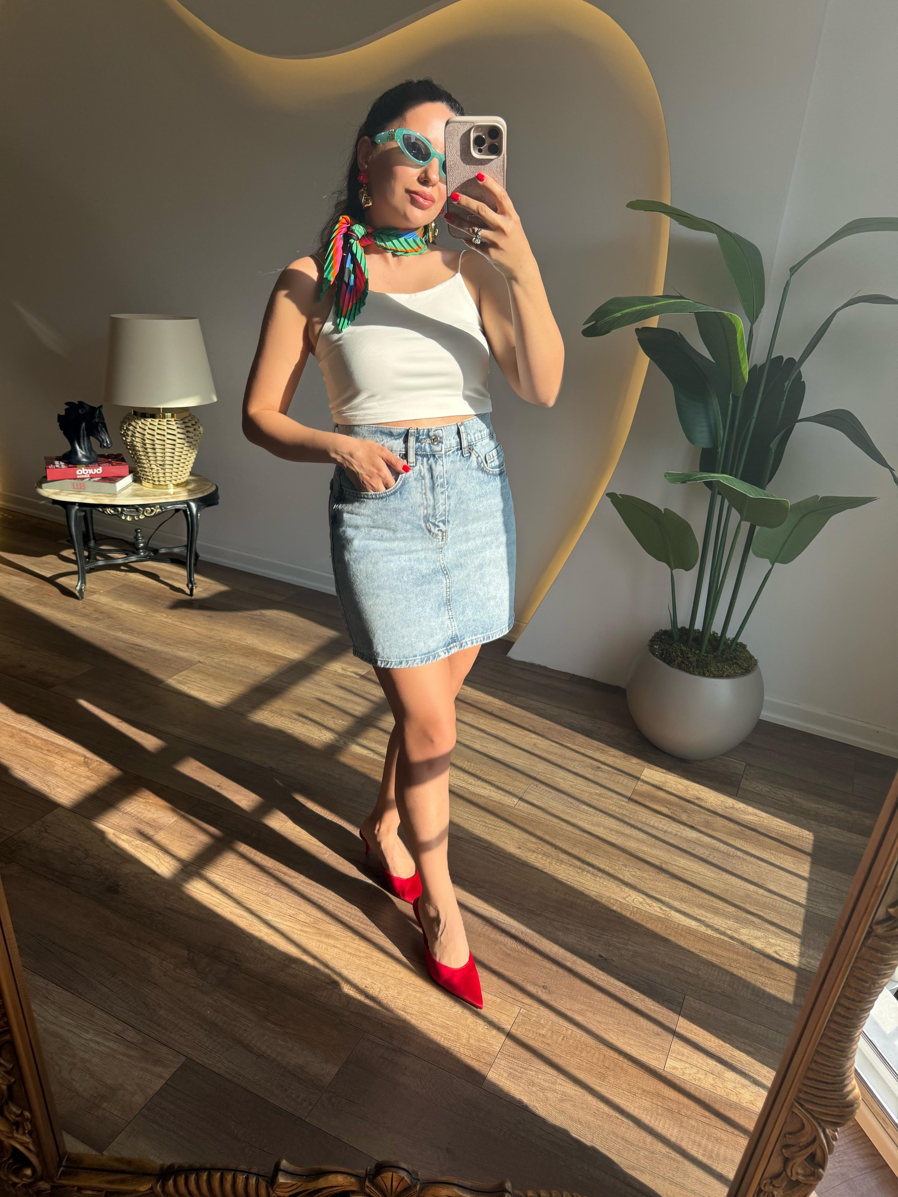 9491 Diz Üstü Kot Etek