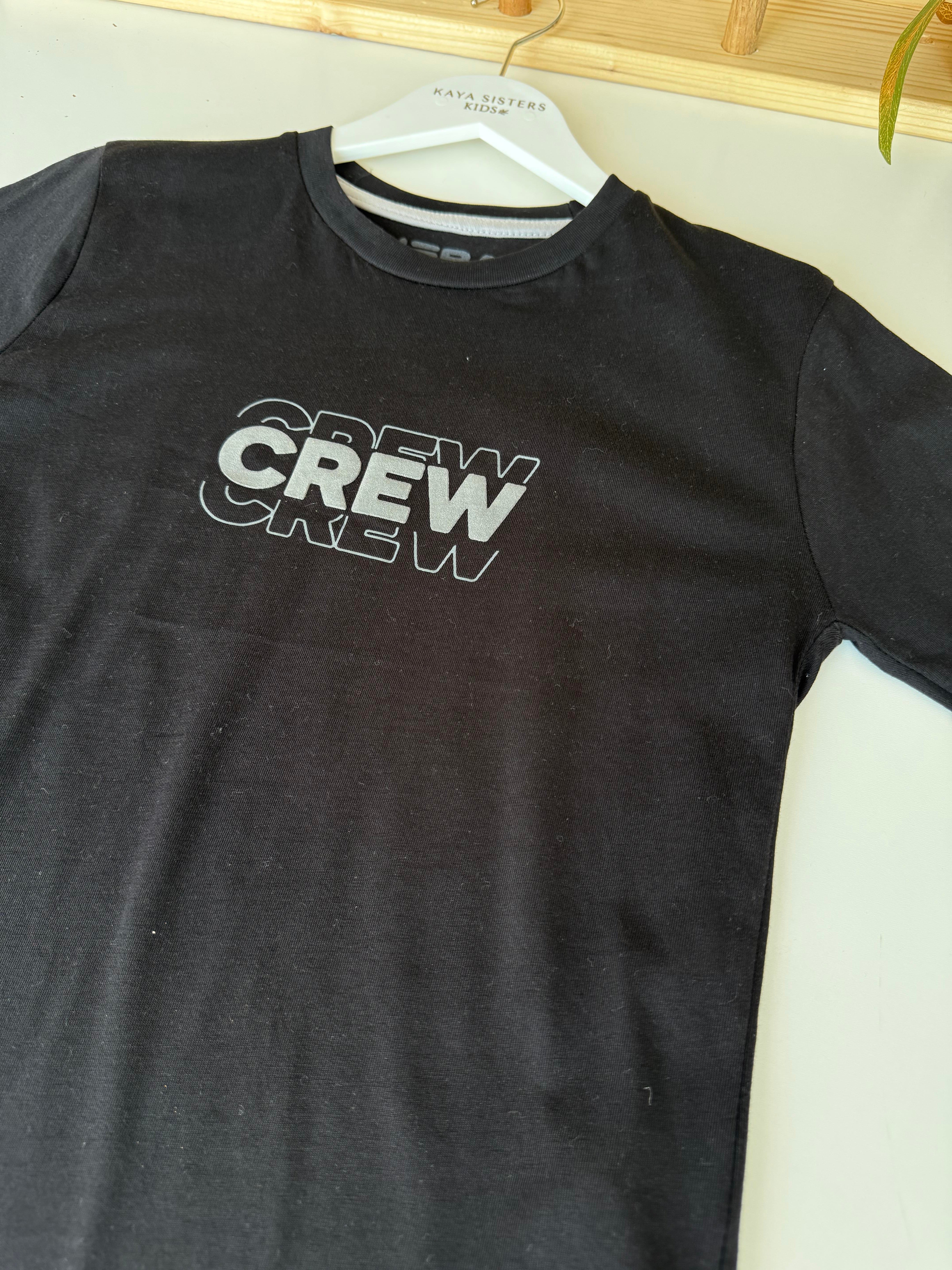 9502 Kids Crew Baskılı Tshirt 8-12 Yaş