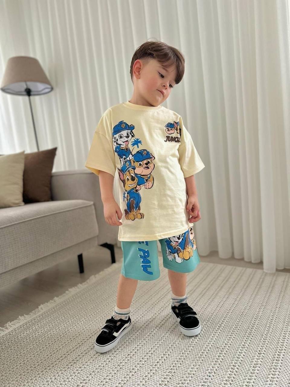 9569 Kids Karakterli Şort Takım 3-4/9-10 Yaş