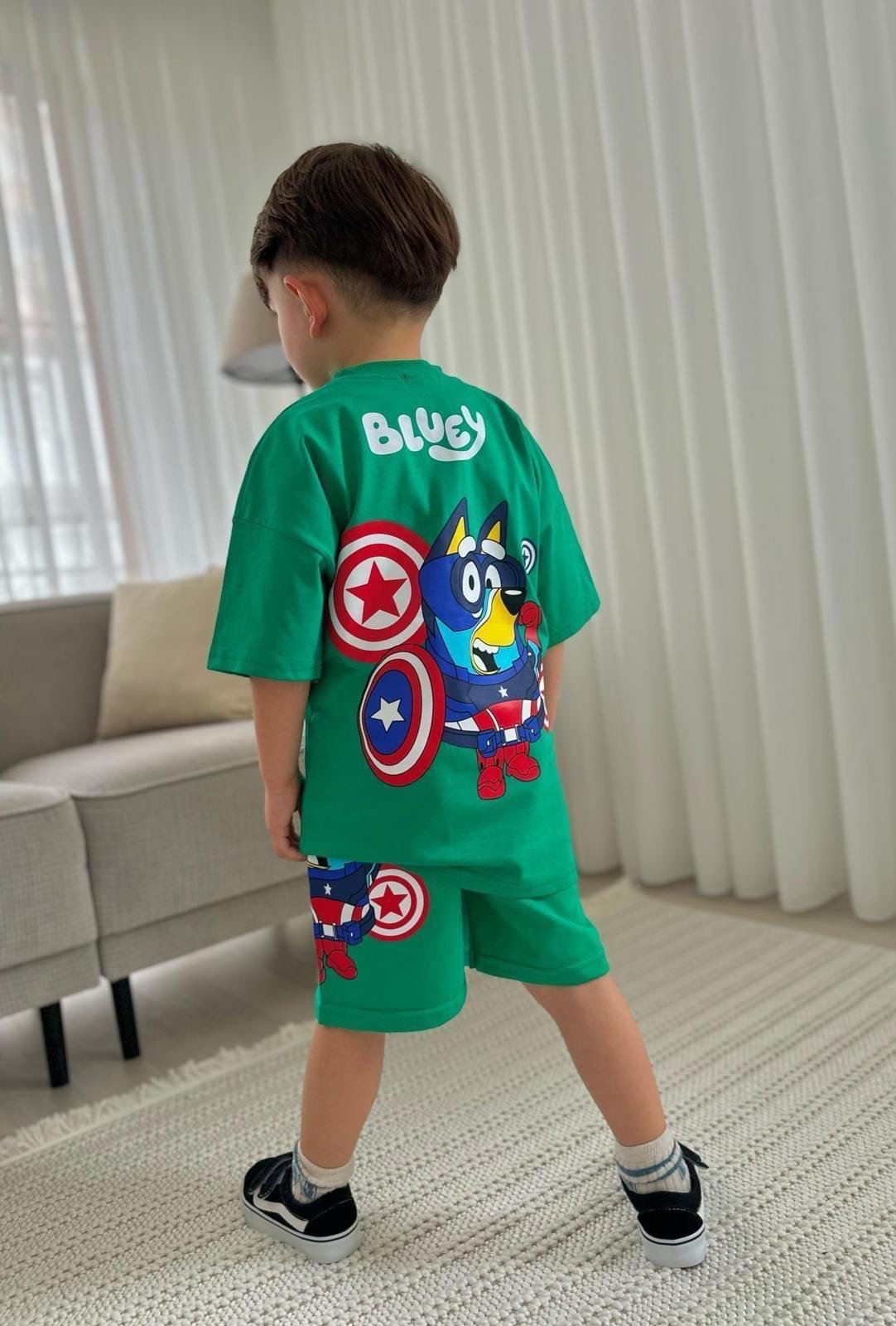 9569 Kids Karakterli Şort Takım 3-4/9-10 Yaş