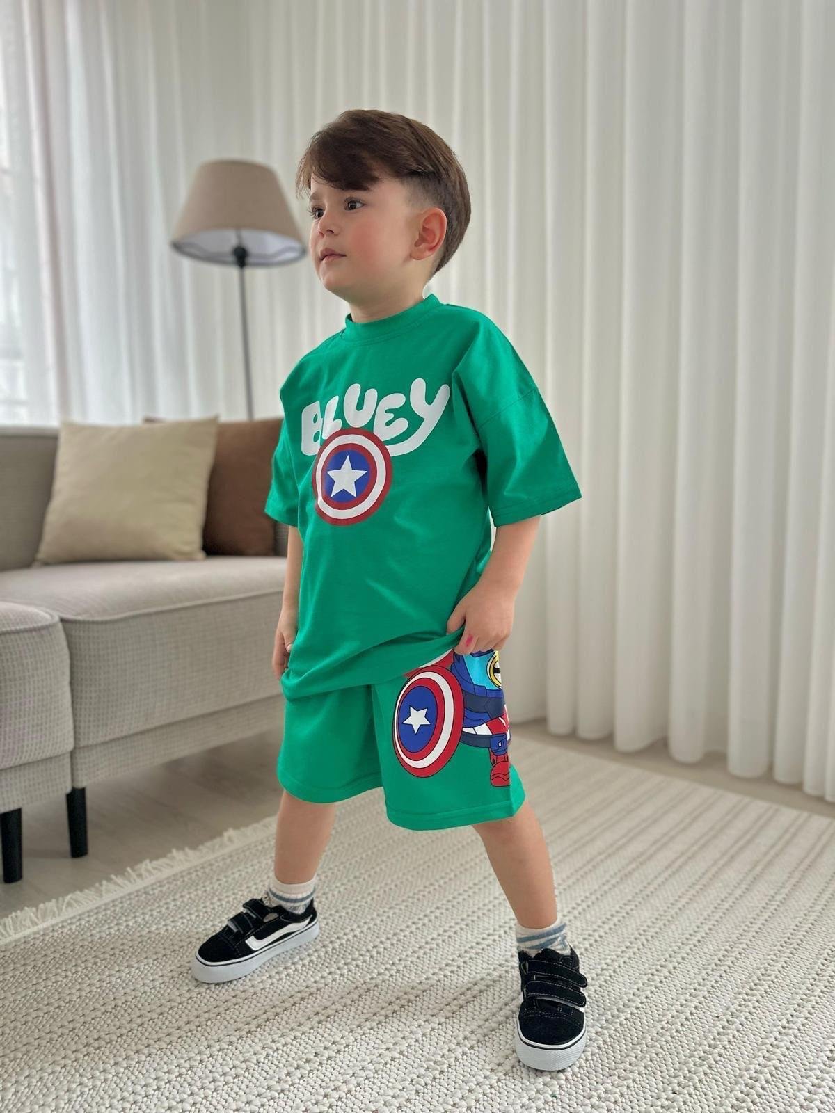 9569 Kids Karakterli Şort Takım 3-4/9-10 Yaş