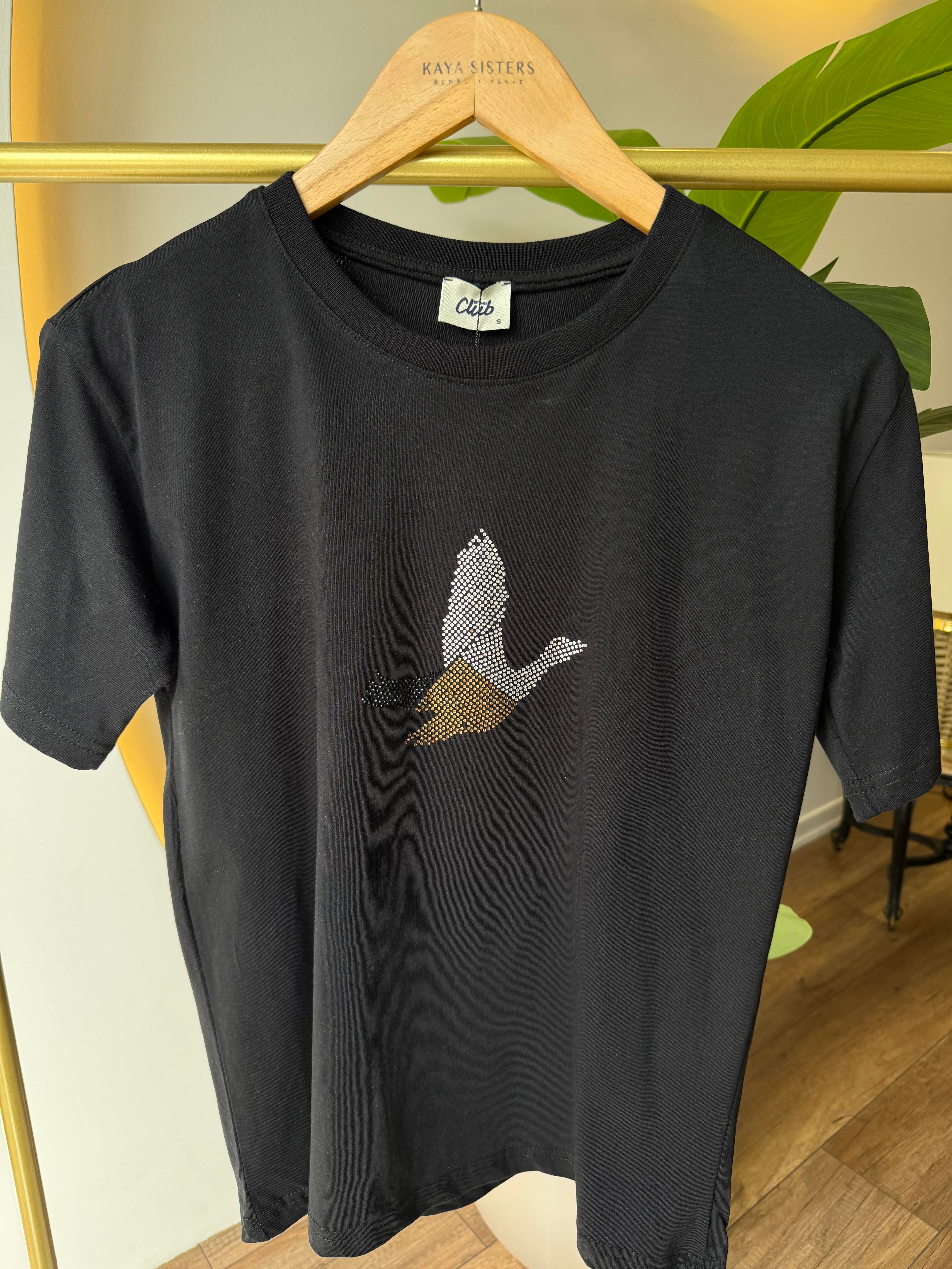 9586 3 Renkli Taşlı Tshirt
