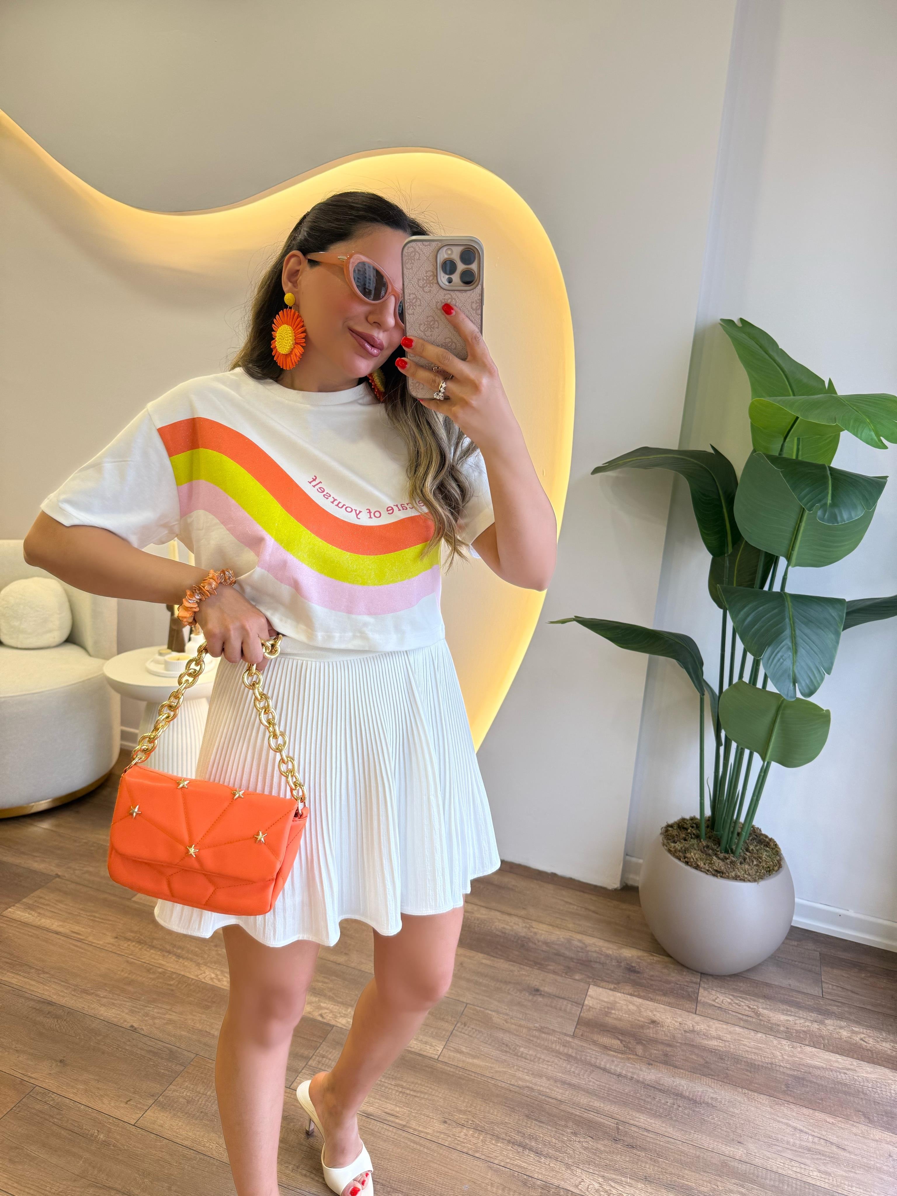 9630 Pliseli Beli Lastikli Etek