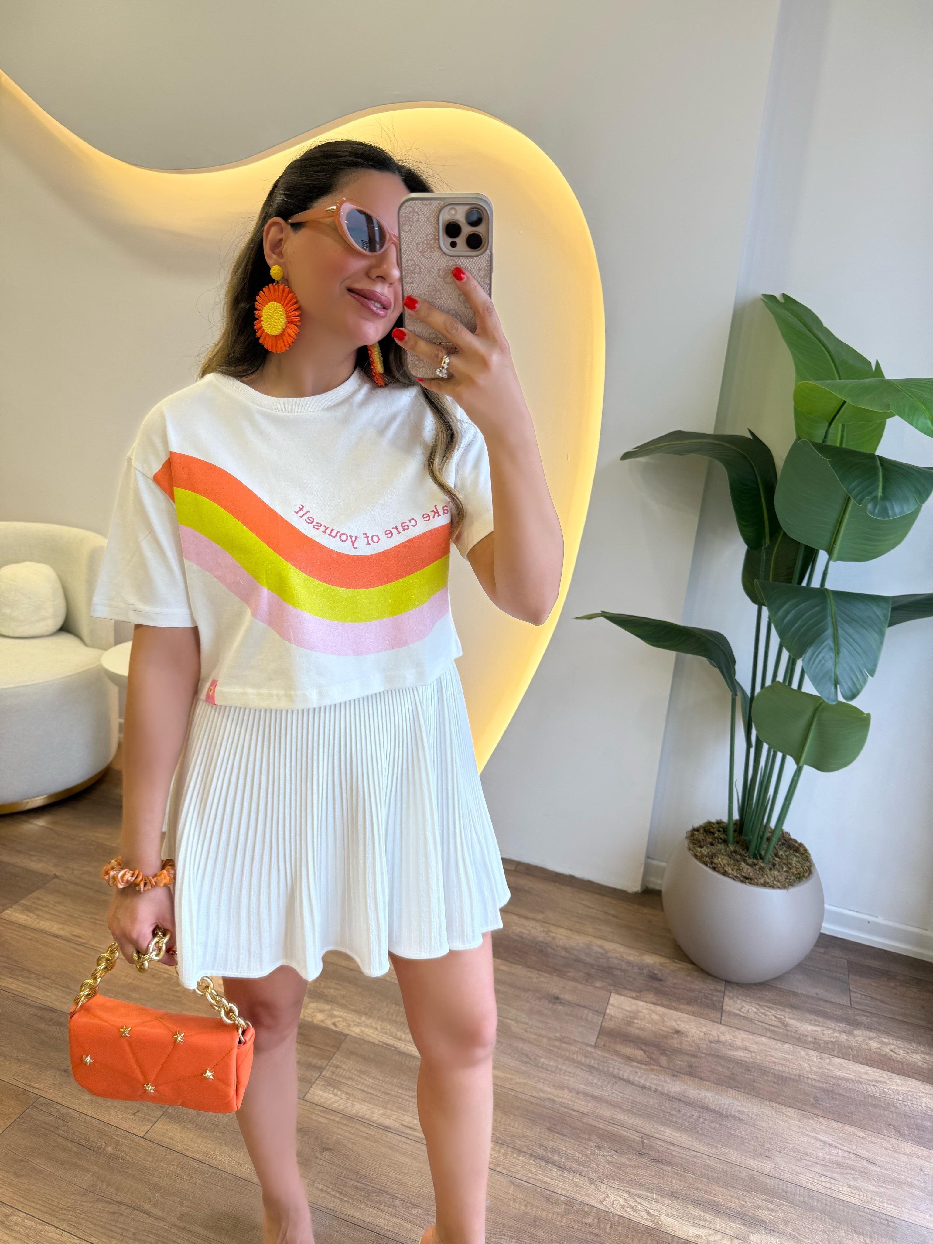 9630 Pliseli Beli Lastikli Etek