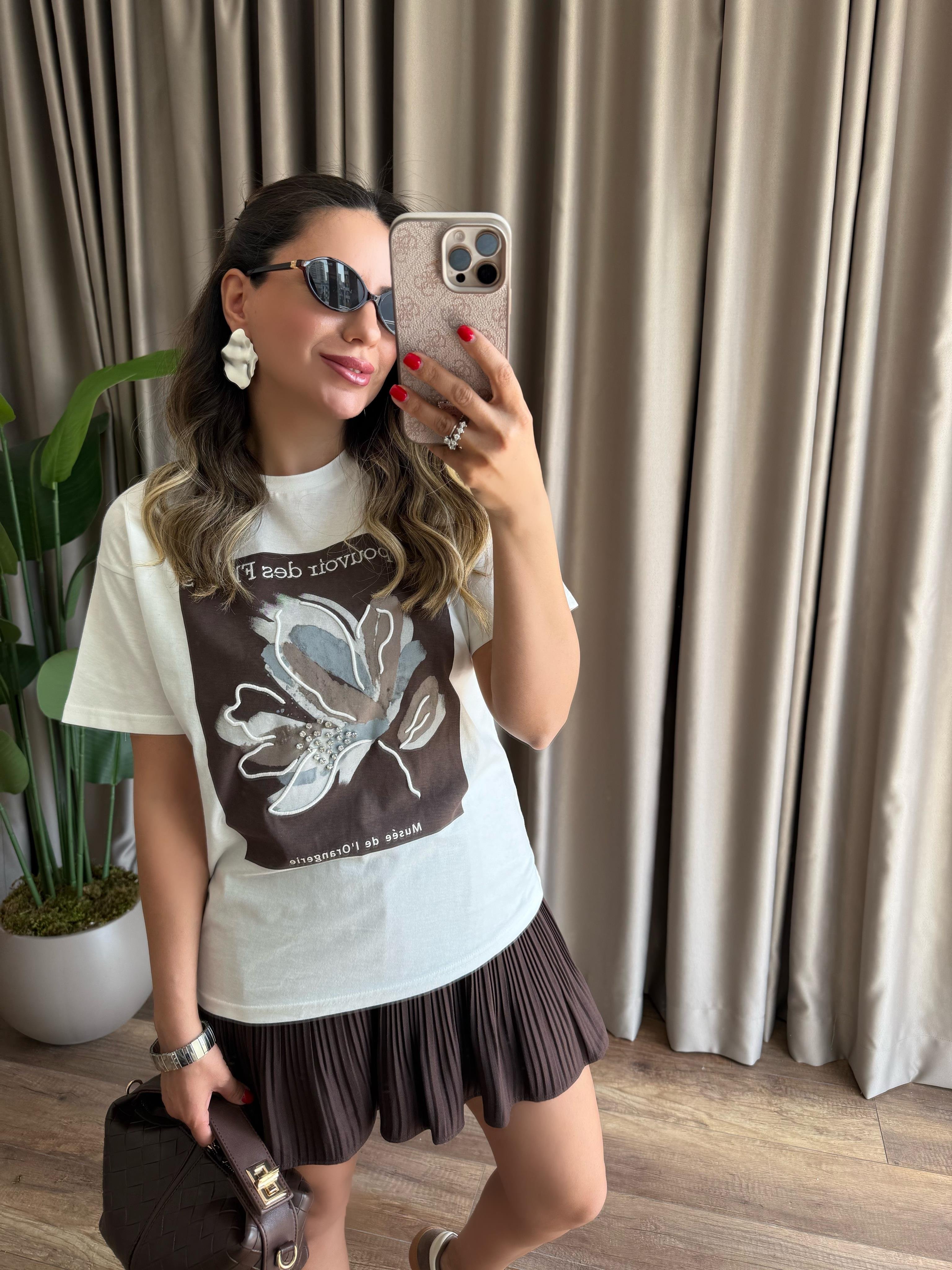 9640 Önü Baskılı Tshirt