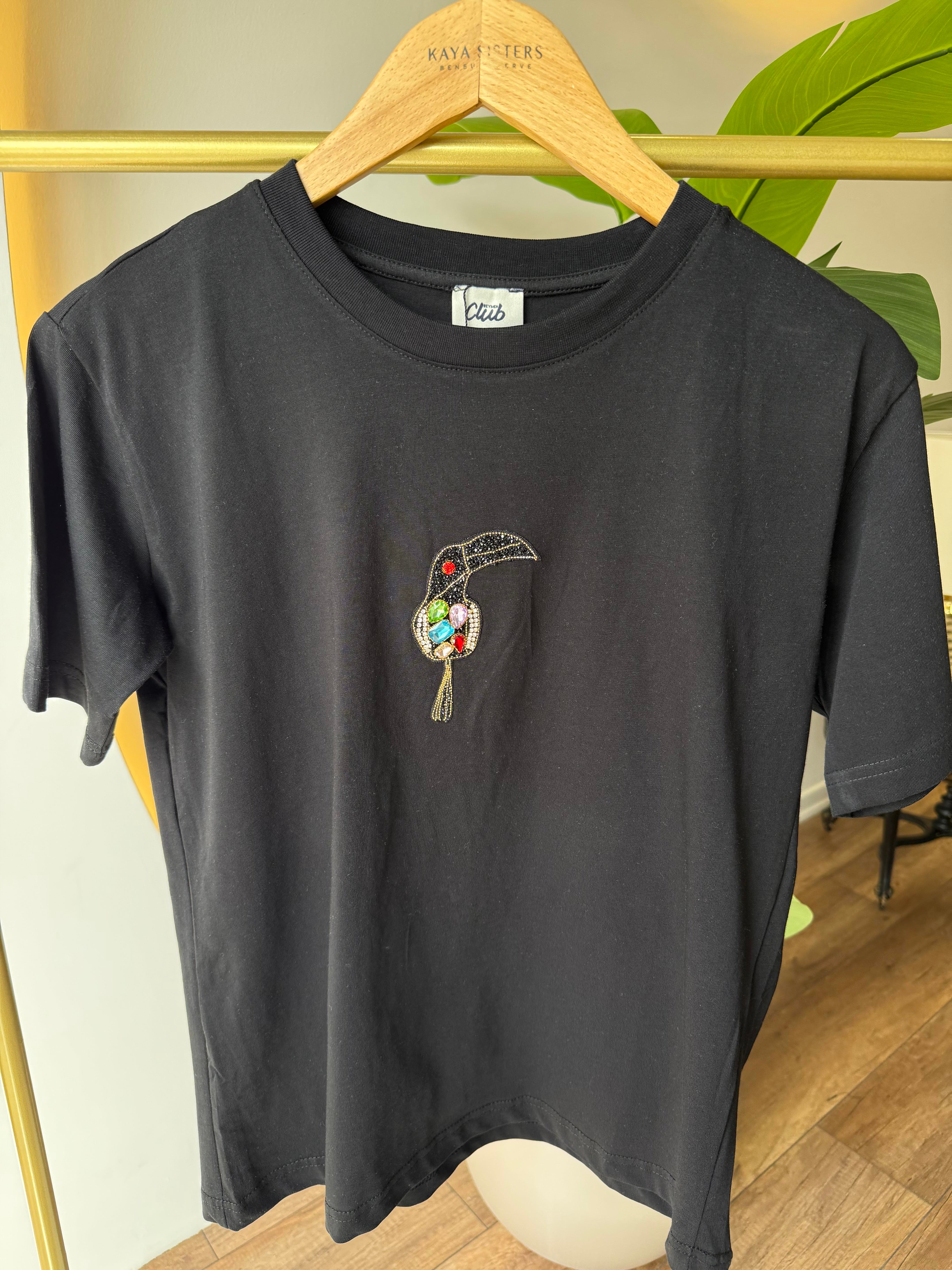 9660 Renkli P.Kuşlu Tshirt