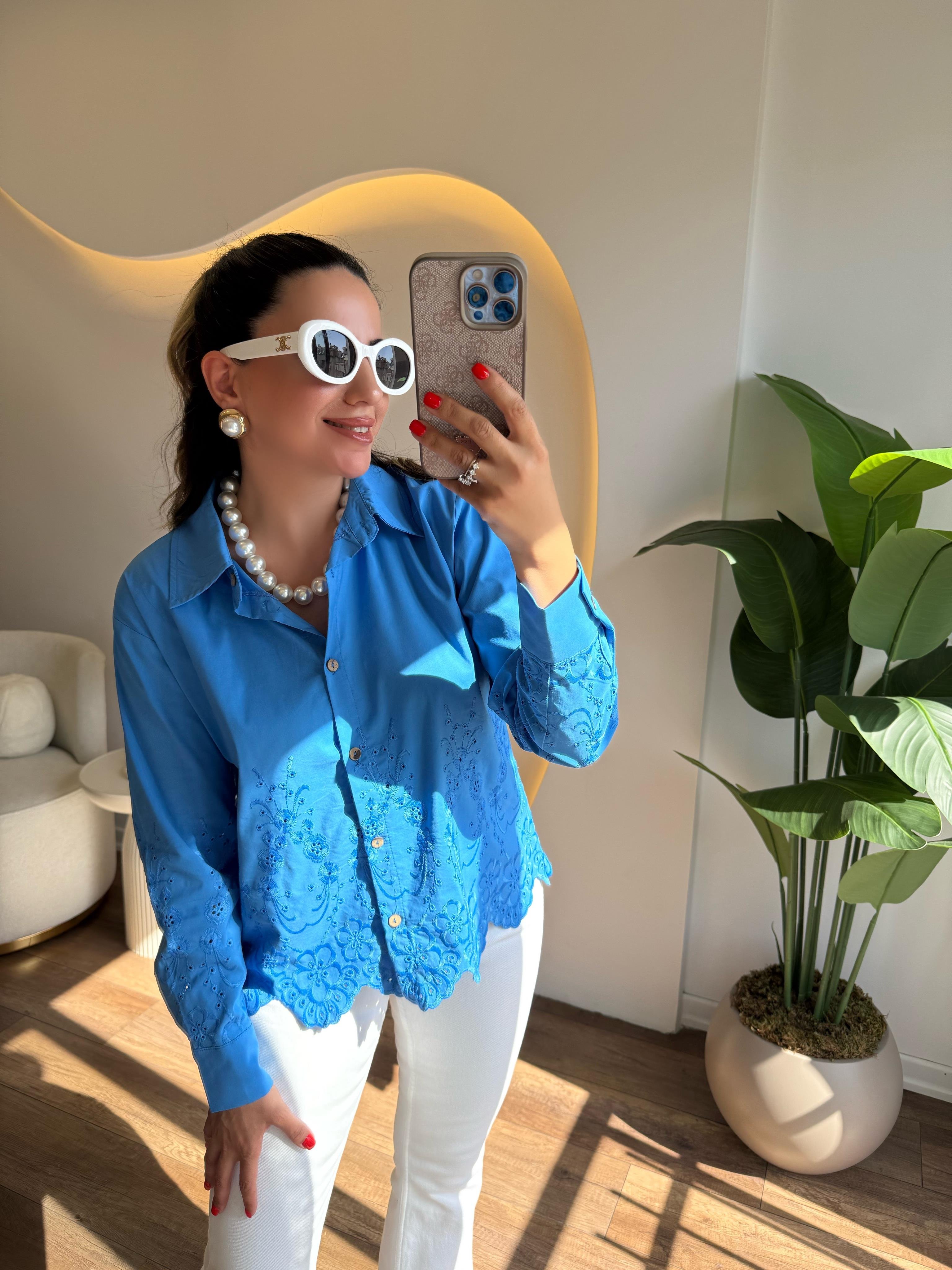 9736 Fisto Detaylı Gömlek