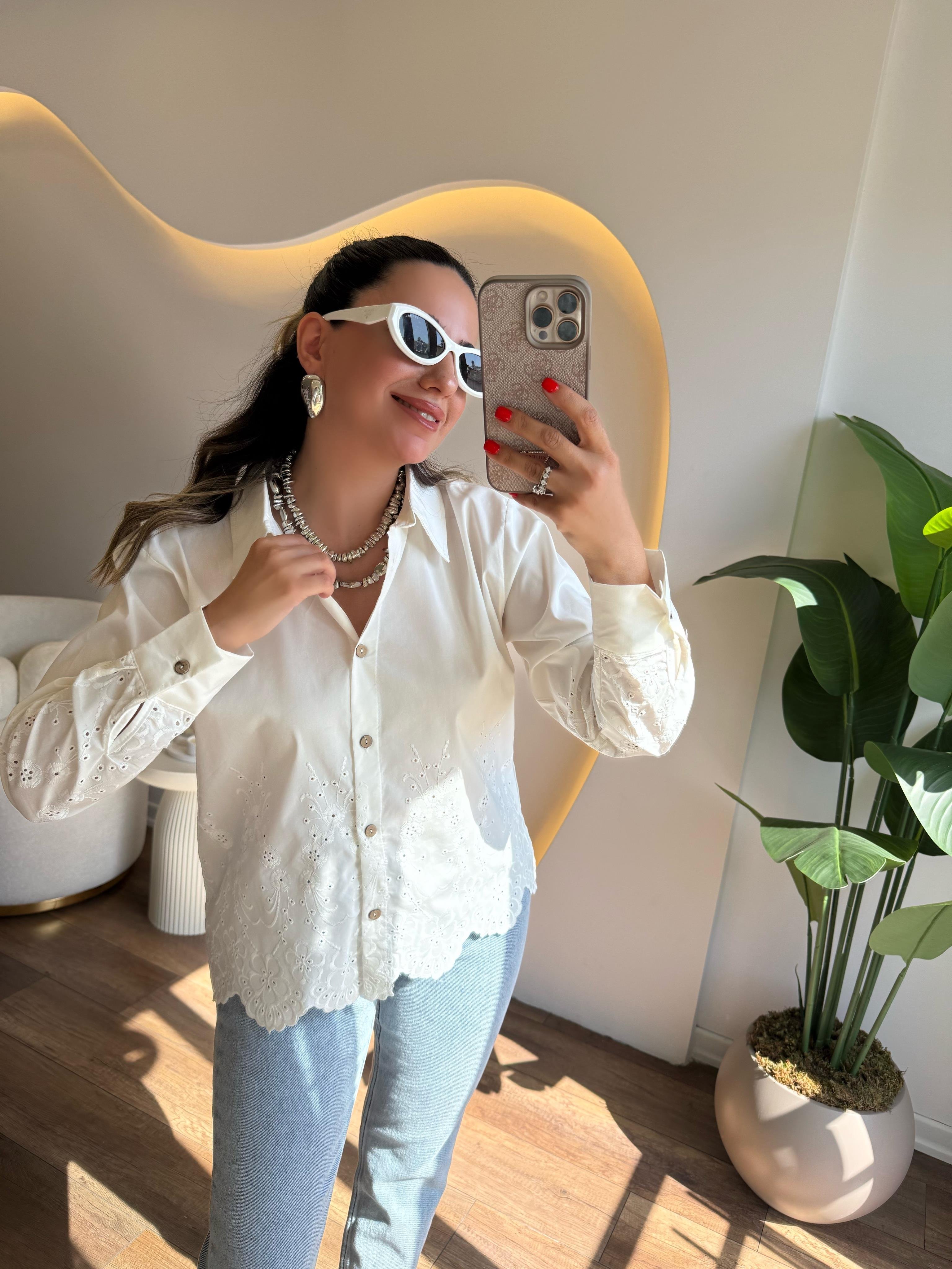 9736 Fisto Detaylı Gömlek