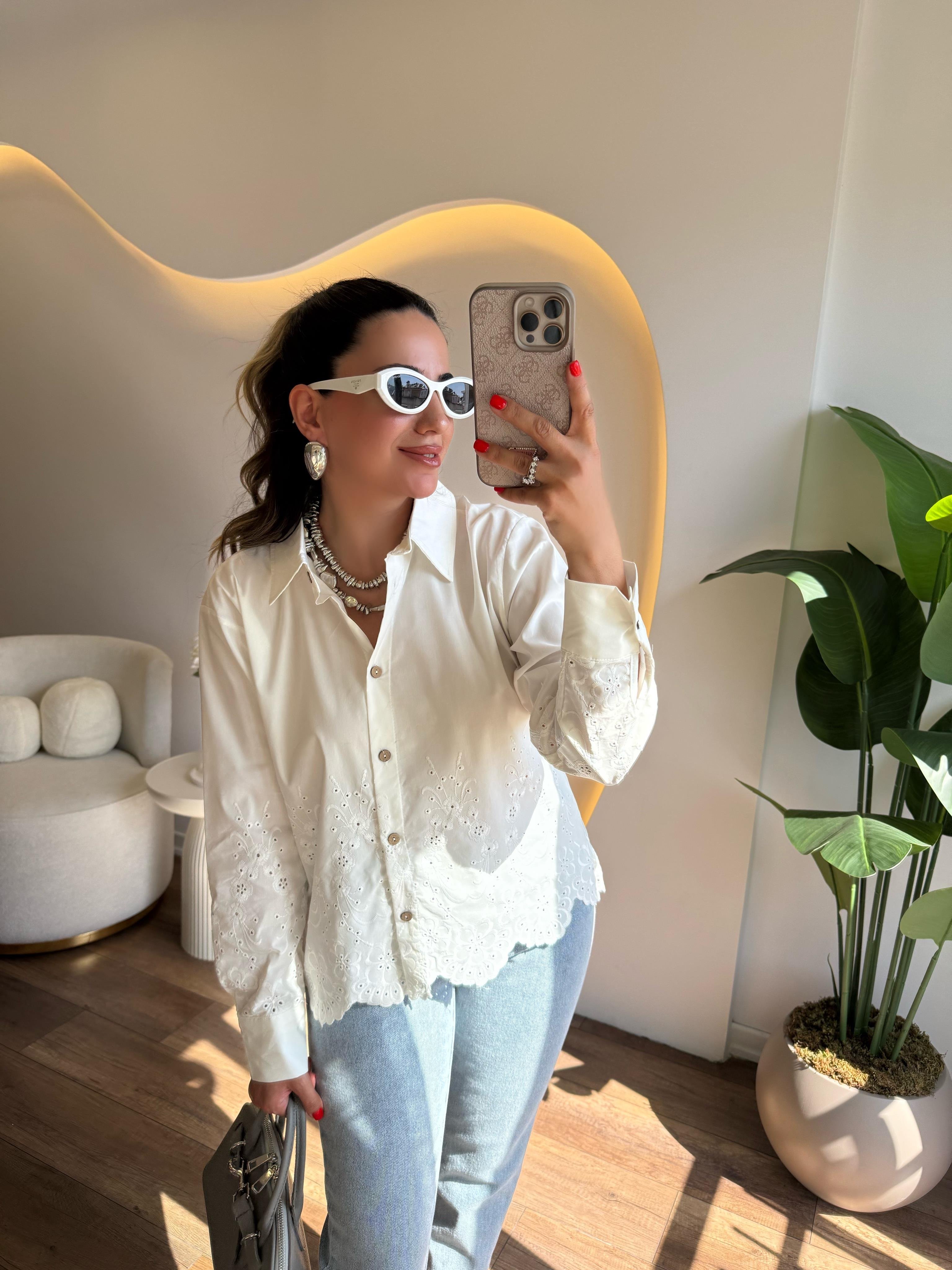 9736 Fisto Detaylı Gömlek