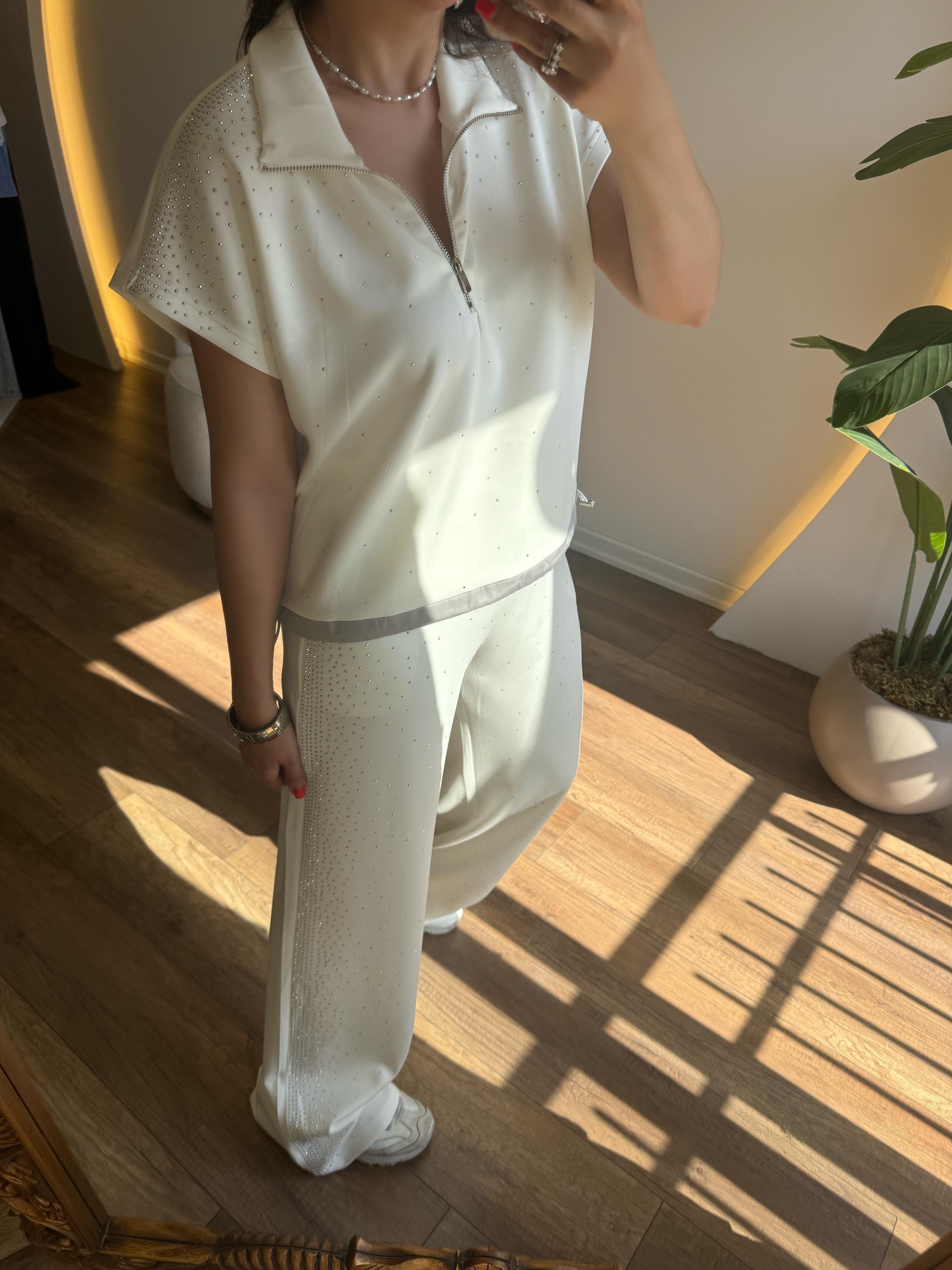 9869 Premium Taşlı Modal Takım