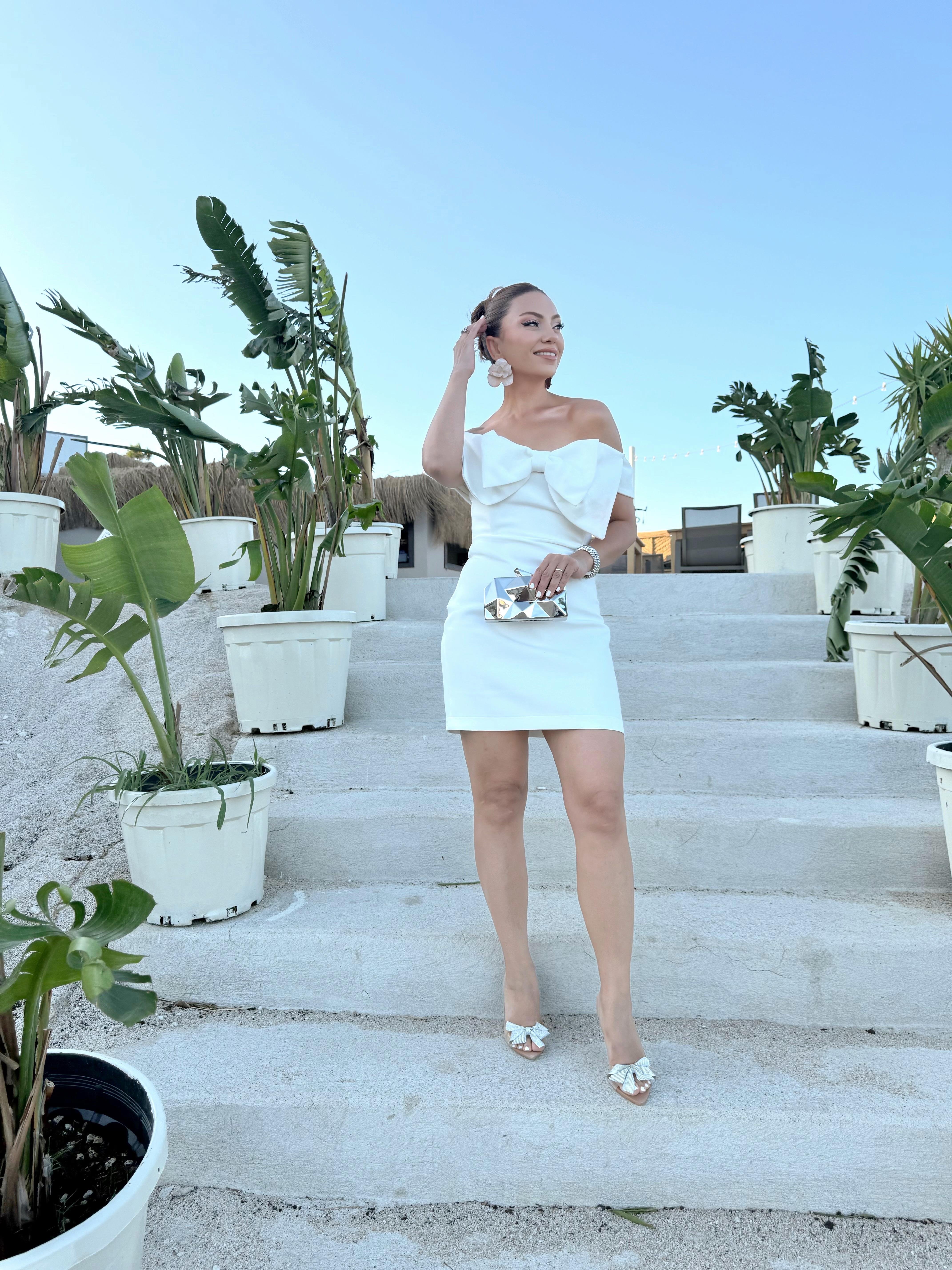 9873 Önü Fiyonk Detaylı Elbise