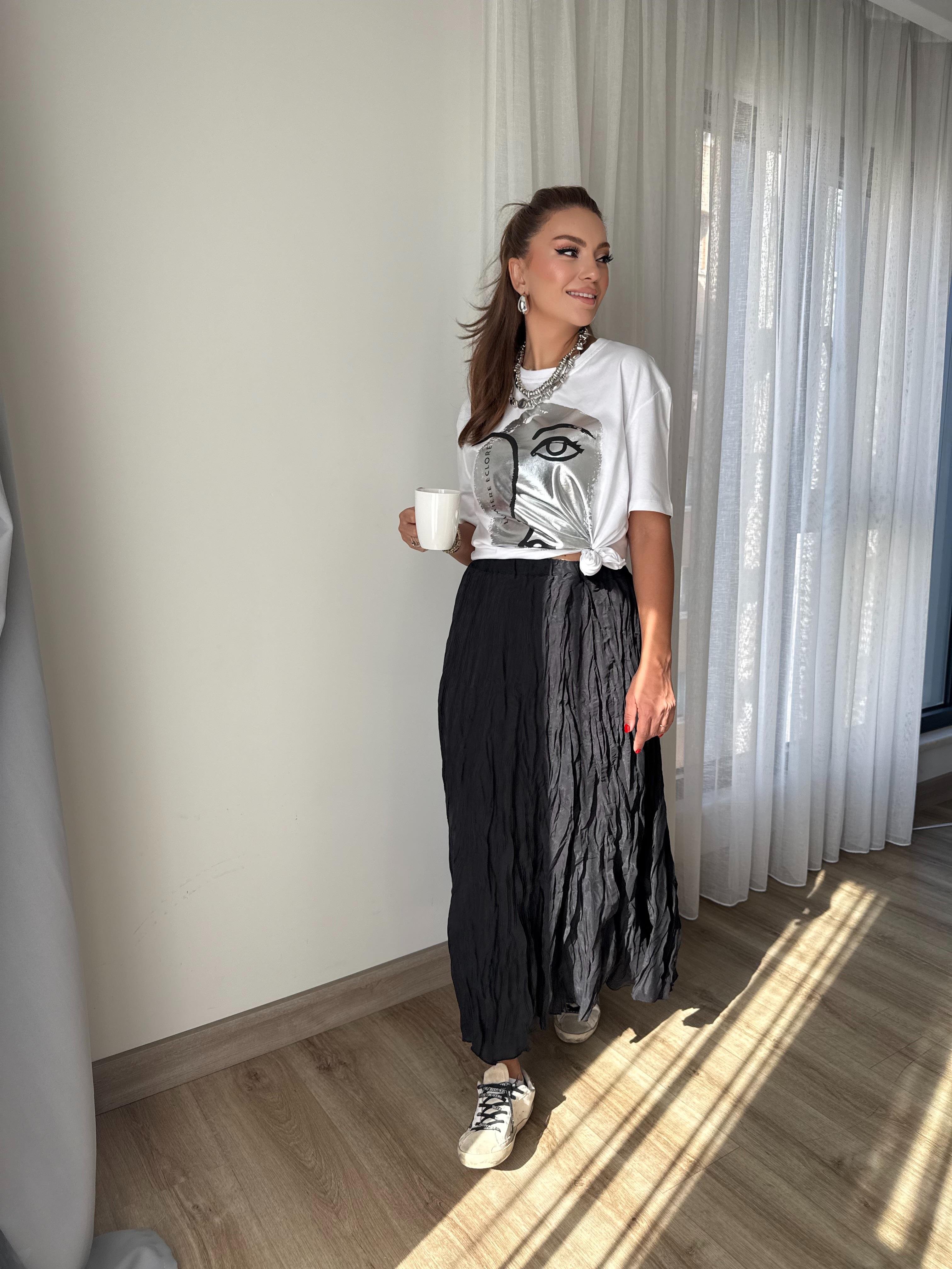 9923 Kırışık Etek