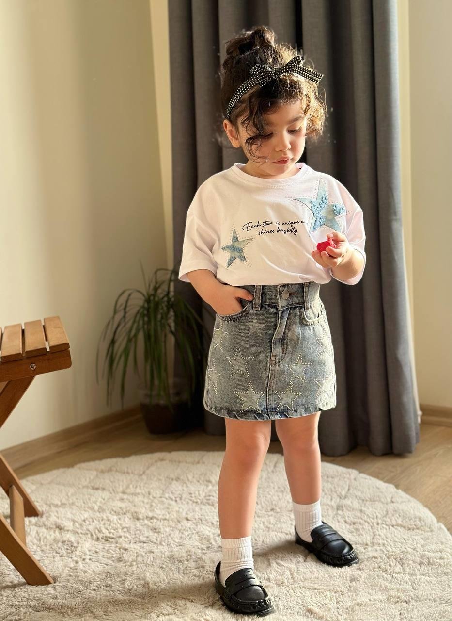 9966 Kids Yıldız Taşlı Kız Takım 3-4/9-10 Yaş