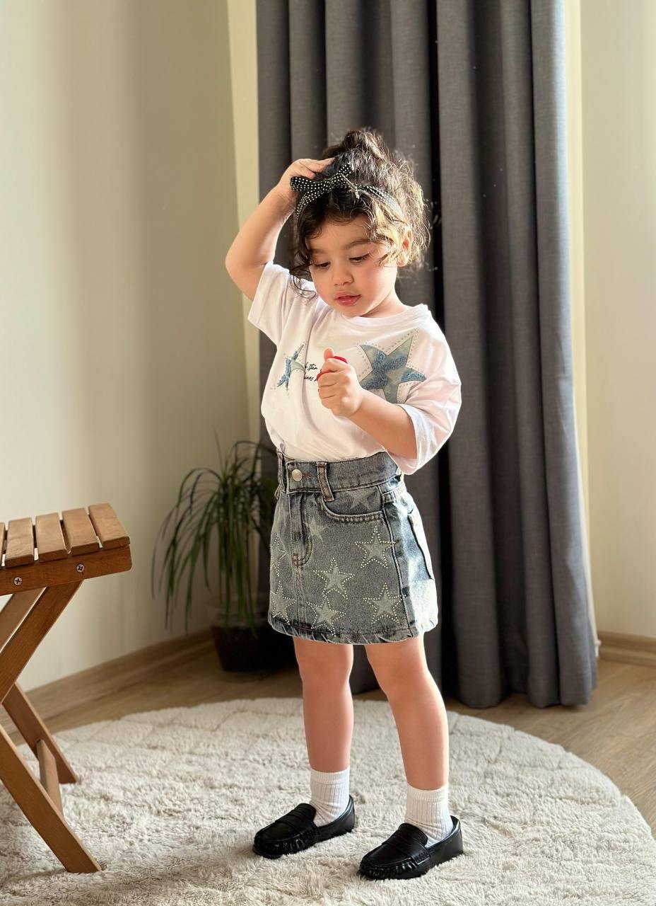 9966 Kids Yıldız Taşlı Kız Takım 3-4/9-10 Yaş