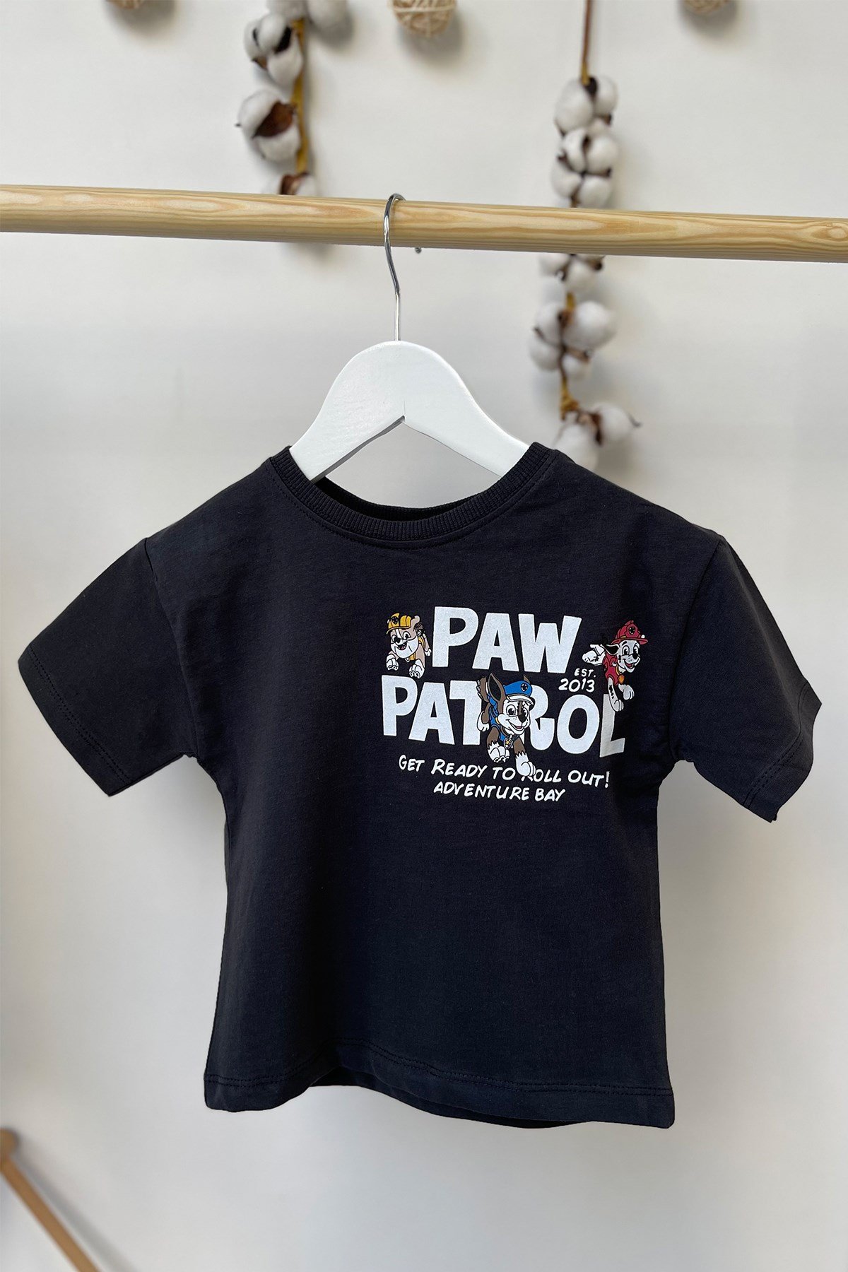 Antrasit Yazı Baskılı T-Shirt