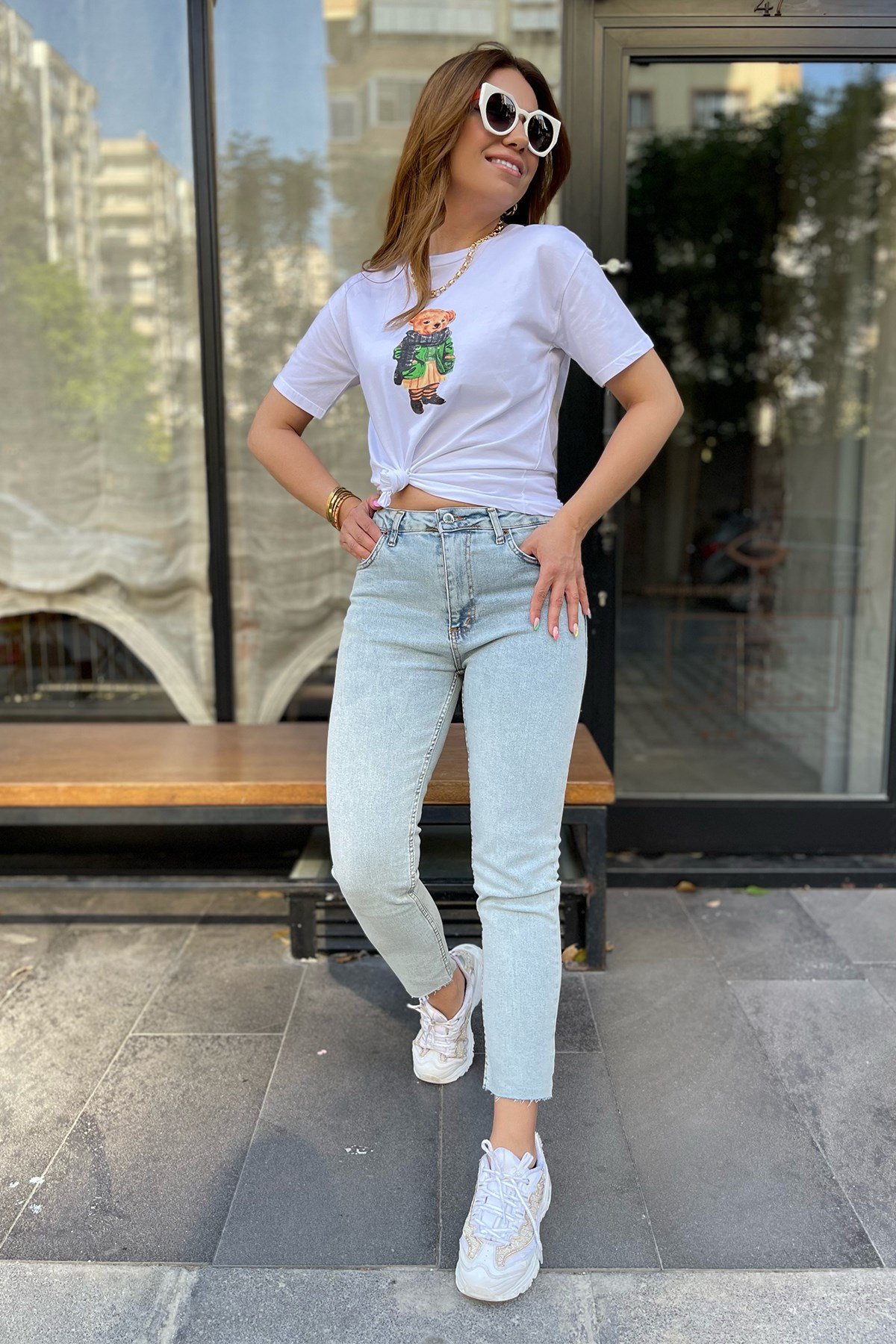 Ayıcık Baskılı Tshirt
