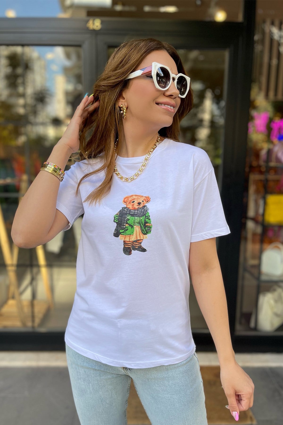Ayıcık Baskılı Tshirt