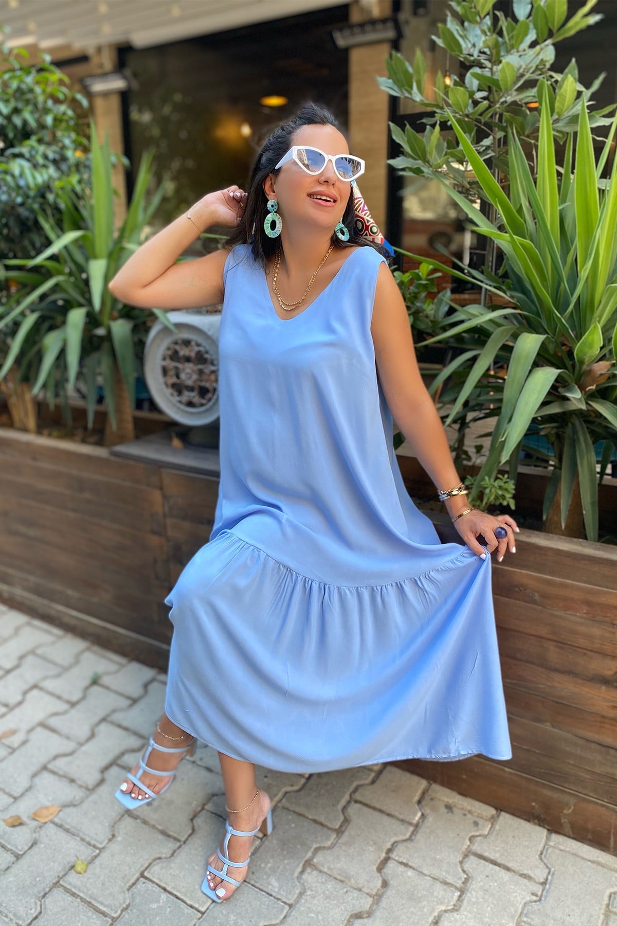 Bebe Mavi Salaş Elbise