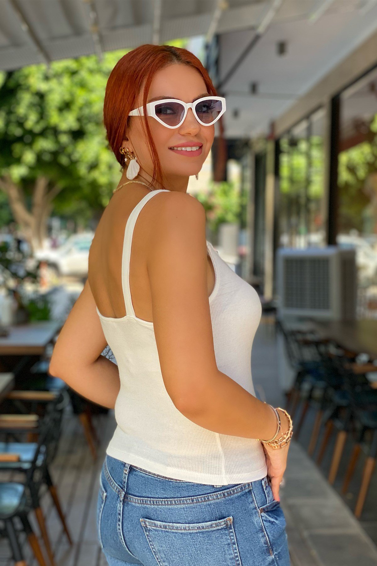 Beyaz Askılı Basic Atlet