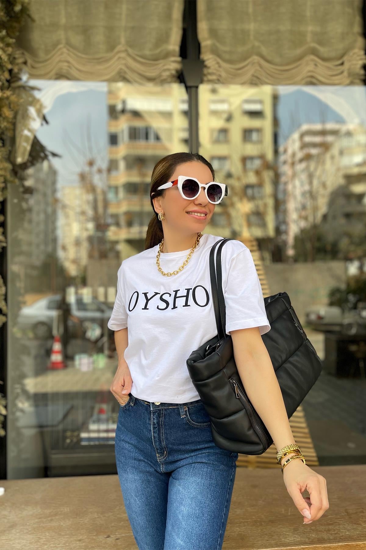 Beyaz Oysho Tshirt